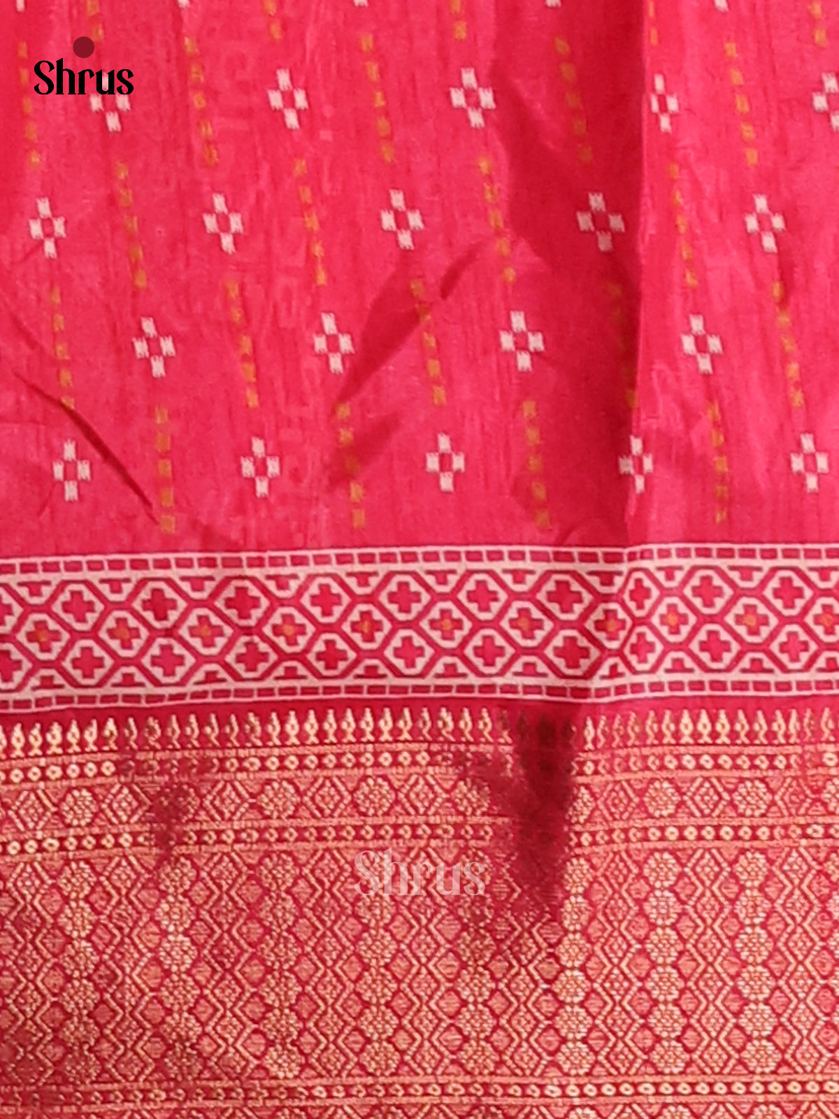 Pink - Semi Crepe Saree - Shop on Shrus.com