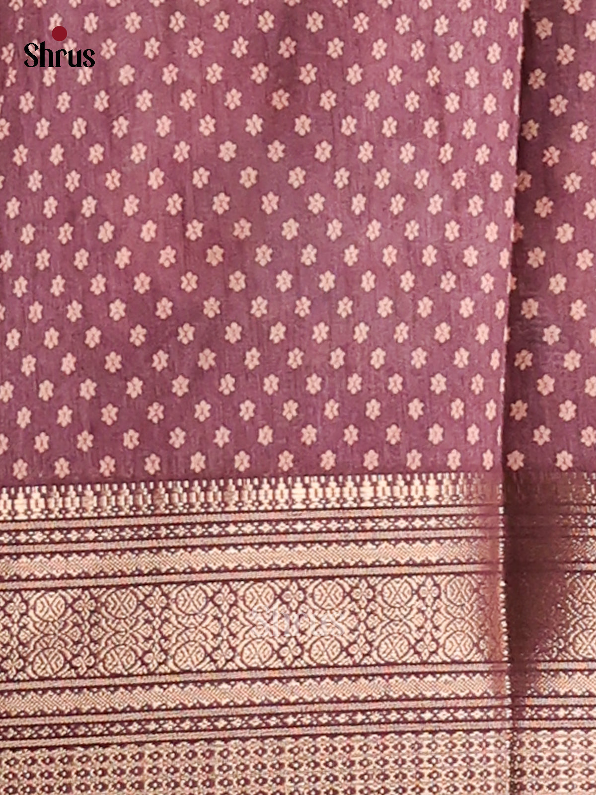Purple - Semi Crepe Saree - Shop on Shrus.com