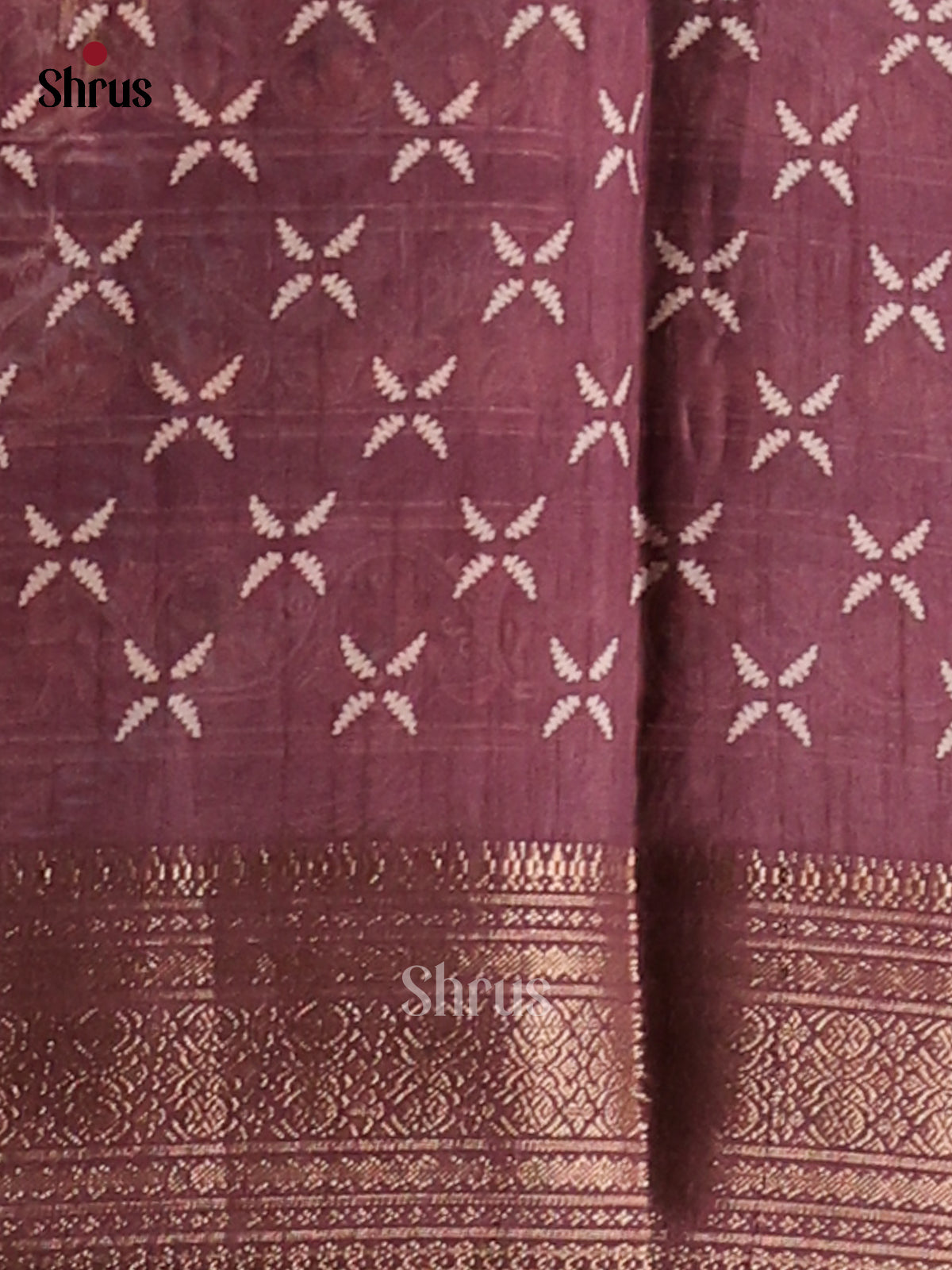 Purple - Semi Crepe Saree - Shop on Shrus.com