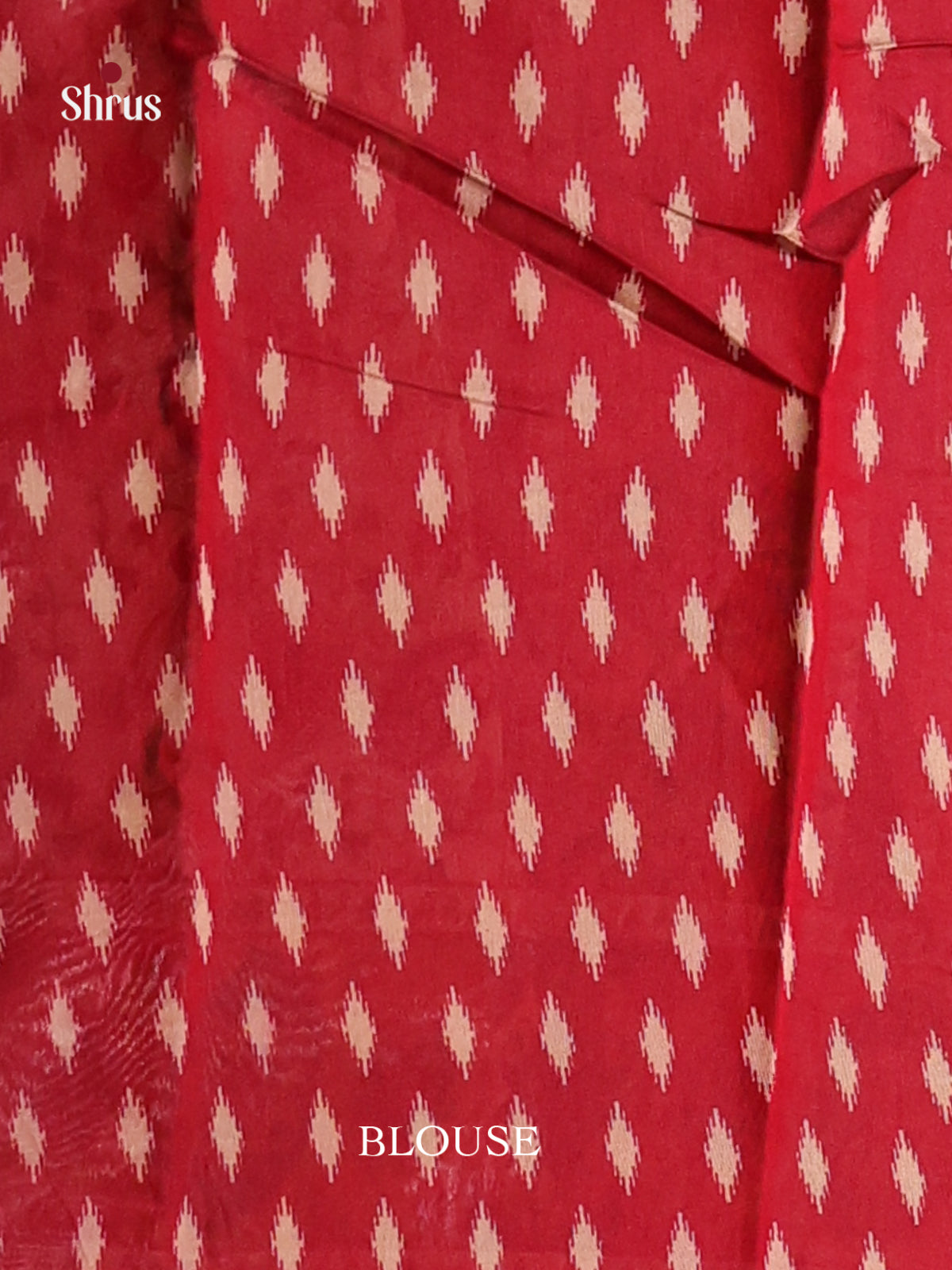 Cream & Red - Art Modal Saree - Shop on Shrus.com