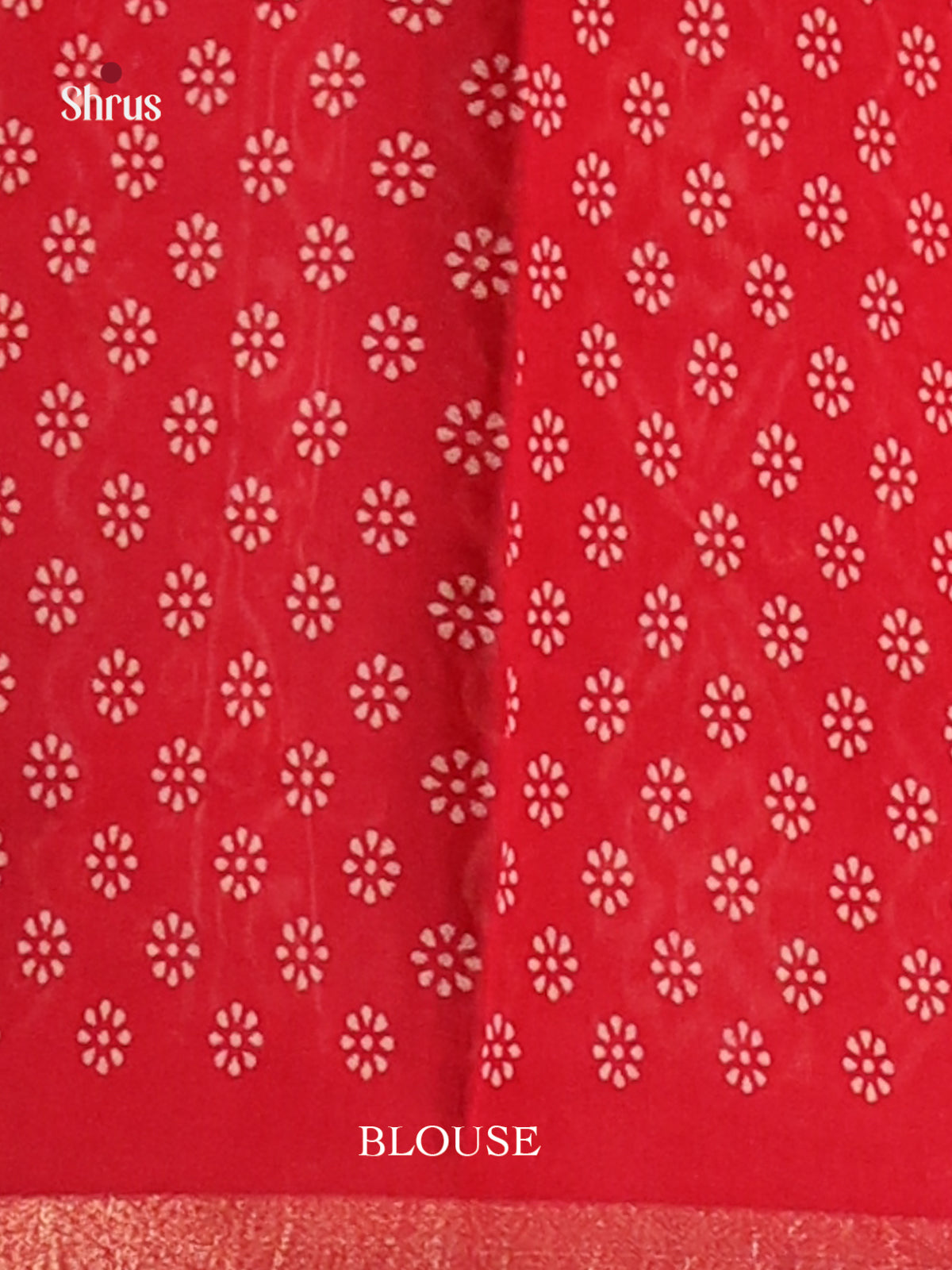 Blue & Red - Art Modal Saree - Shop on Shrus.com