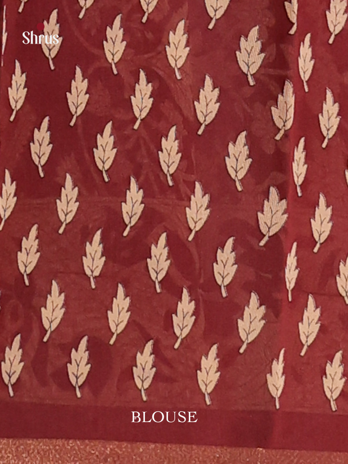 Mustard & Maroon- Art Modal Saree - Shop on Shrus.com