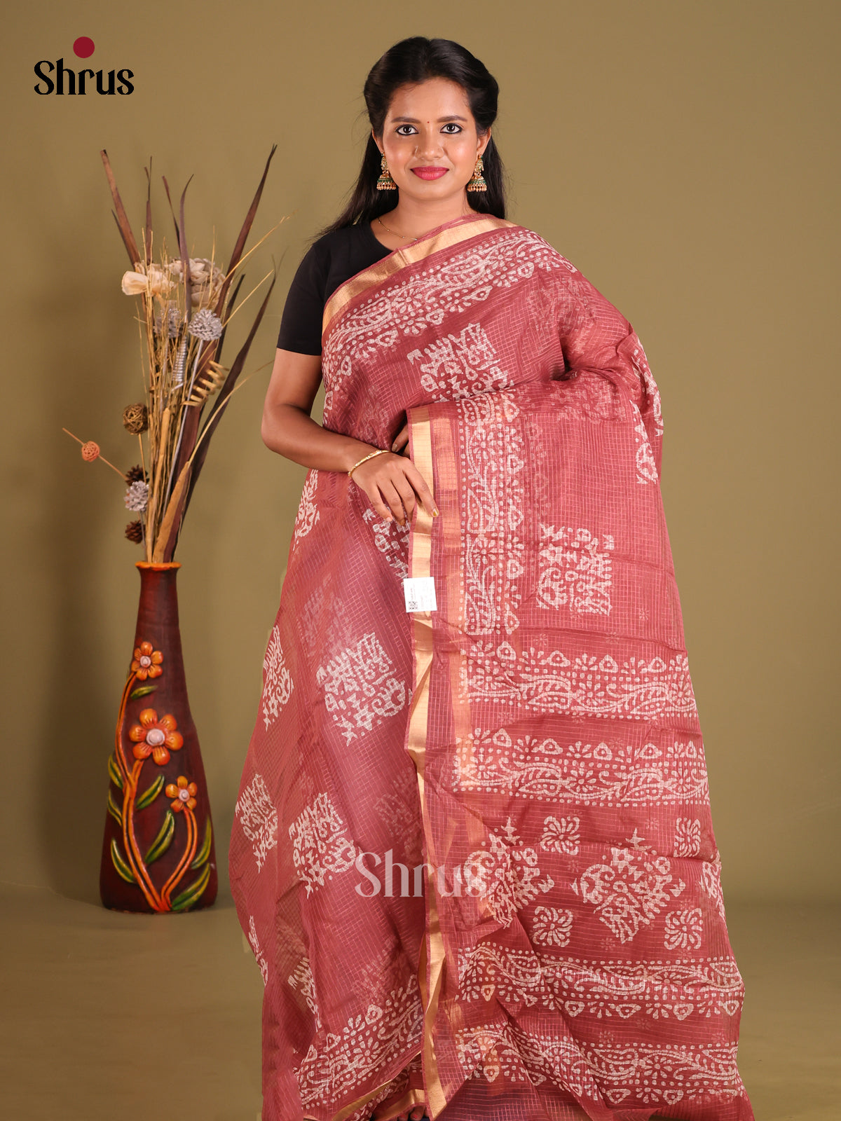 Onion Peel - Kota Cotton Saree - Shop on Shrus.com