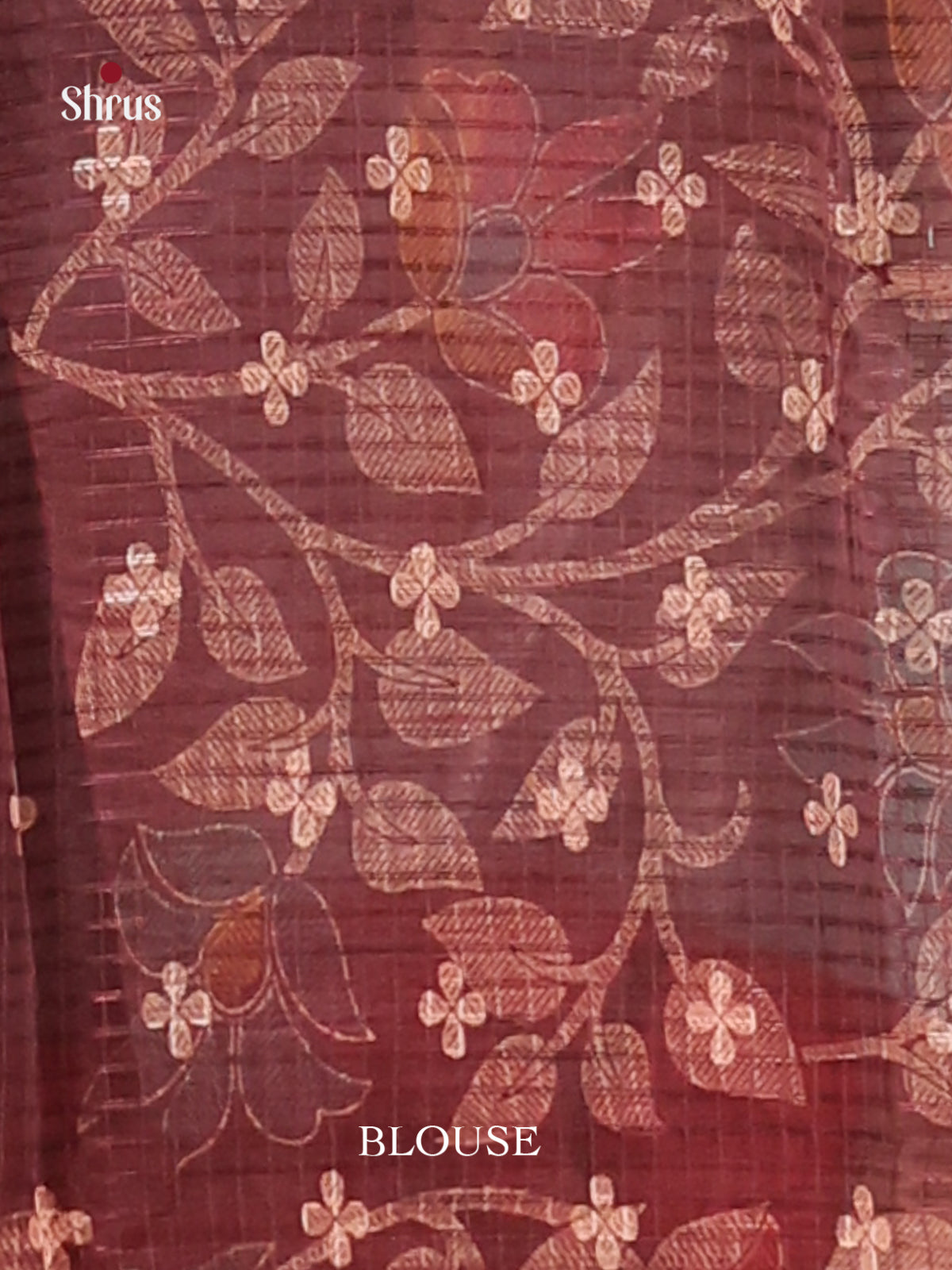 Brown - Kota Cotton Saree - Shop on Shrus.com