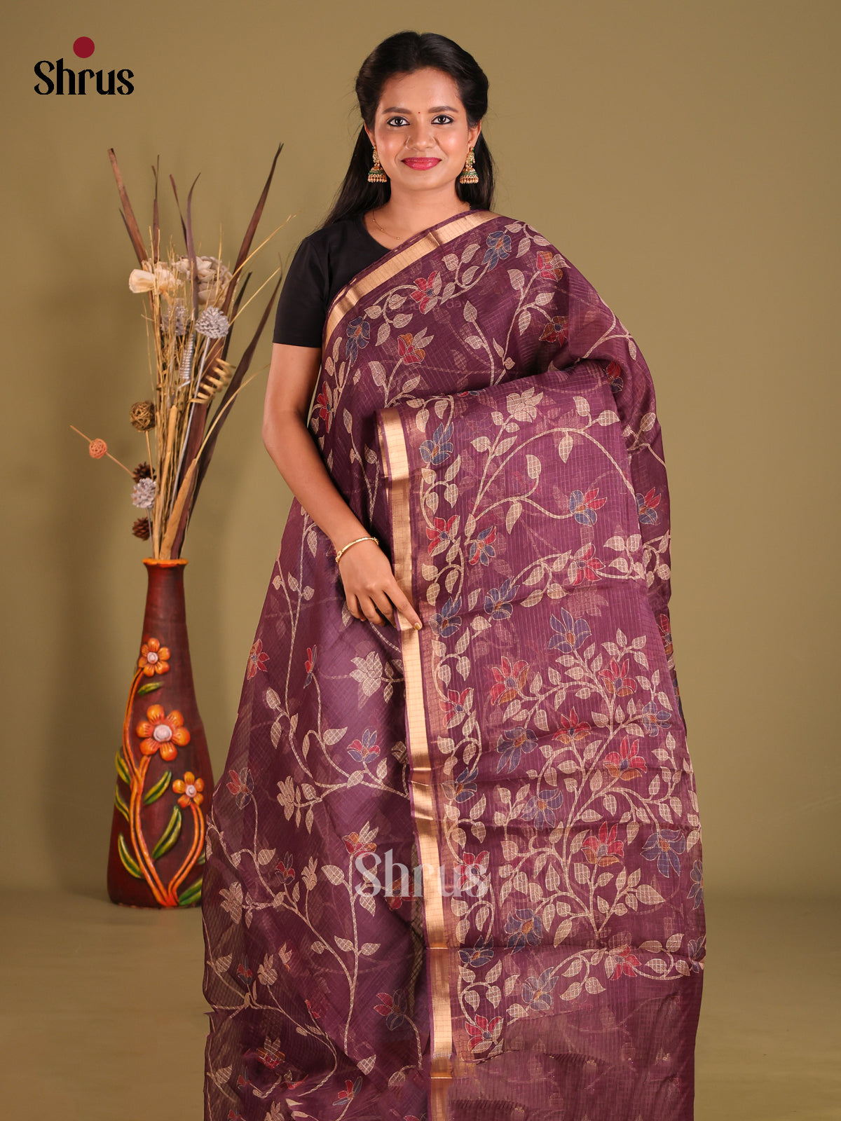 DES29499 - Kota Cotton Saree - Shop on Shrus.com