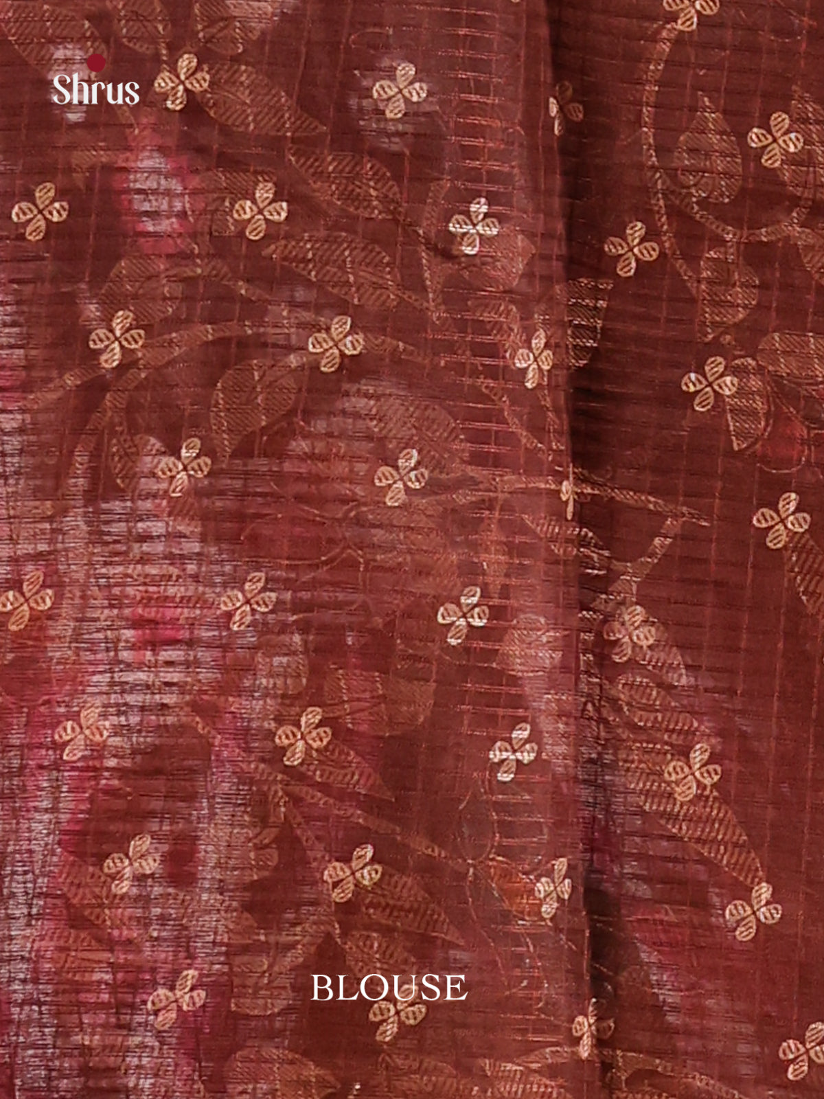 Brown - Kota Cotton Saree - Shop on Shrus.com
