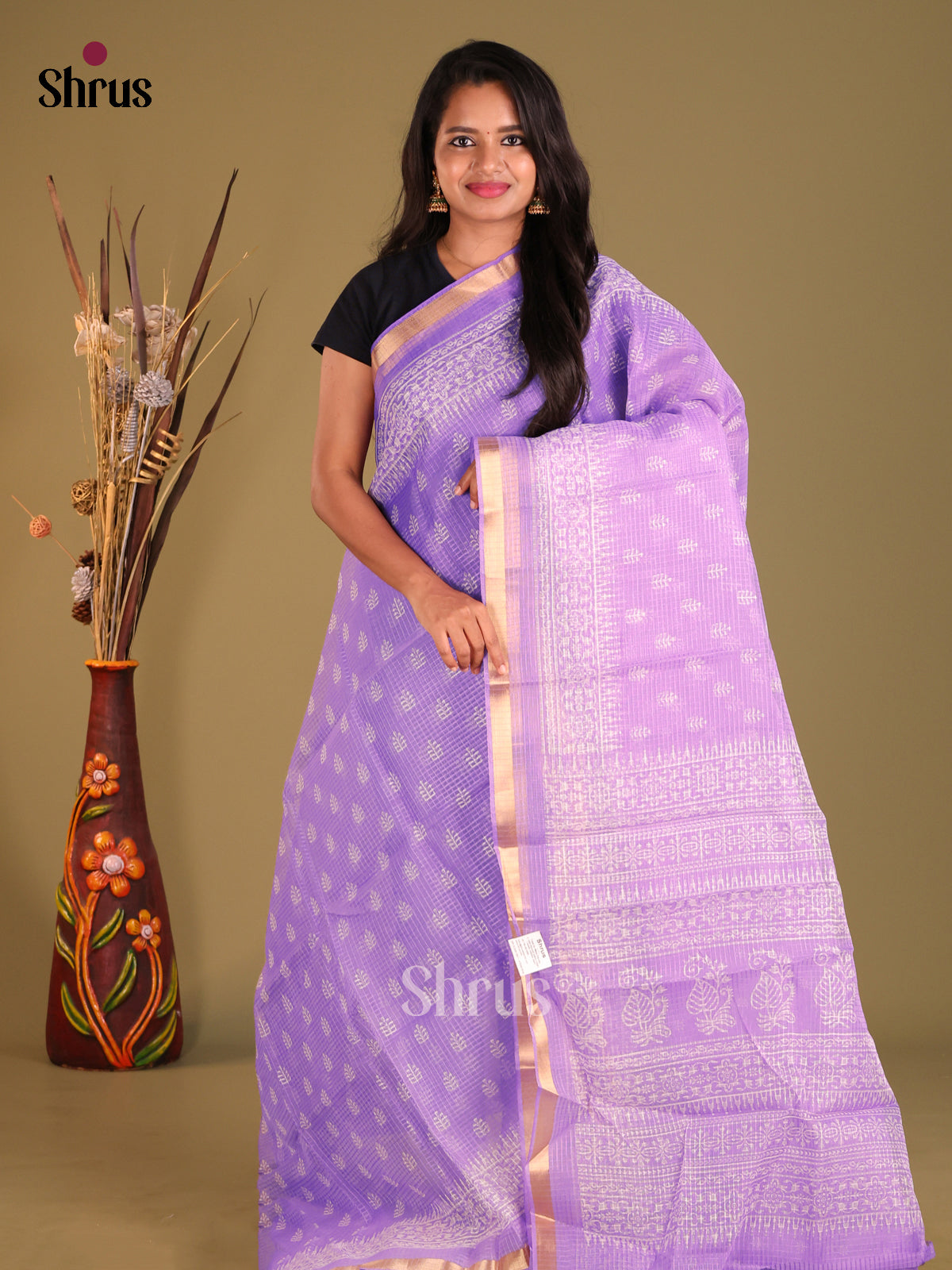 DES29501 - Kota Cotton Saree - Shop on Shrus.com