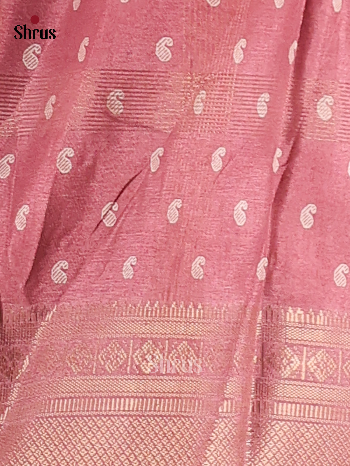 Pink - Semi Crepe Saree - Shop on Shrus.com