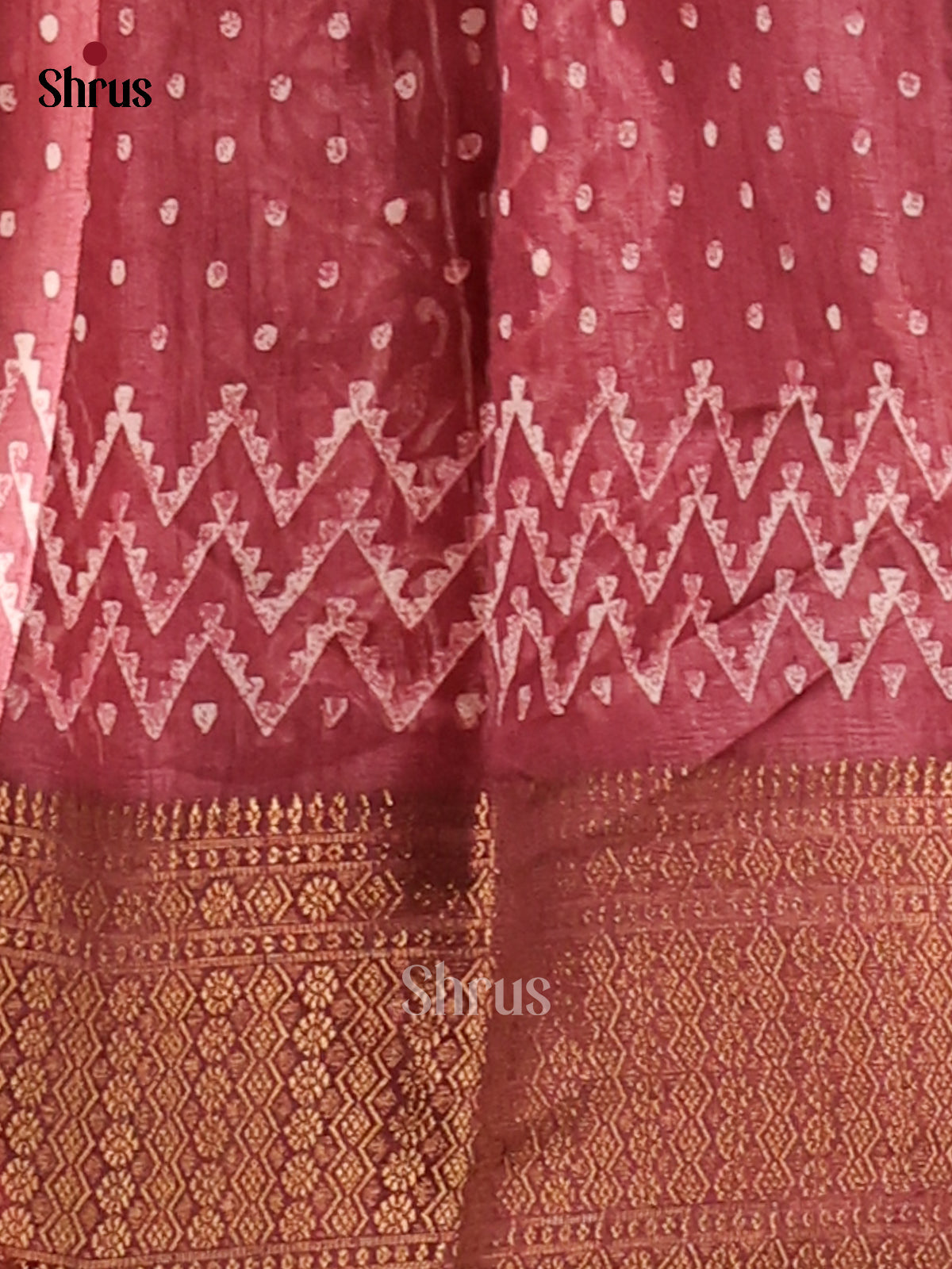 Brown - Semi Crepe Saree - Shop on Shrus.com