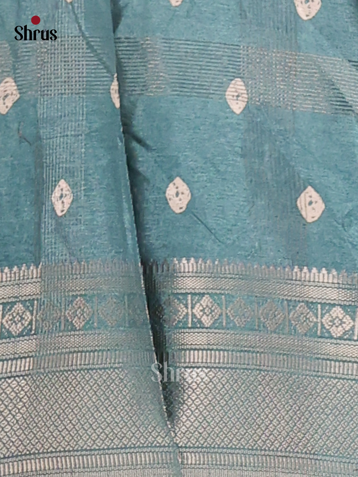 Blue - Semi Crepe Saree - Shop on Shrus.com