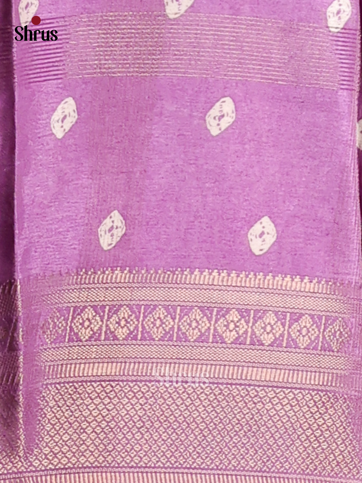 Lavender - Semi Crepe Saree - Shop on Shrus.com