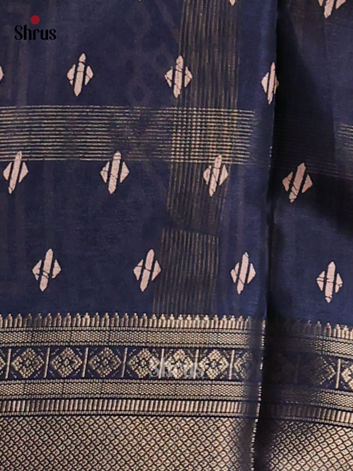 Blue - Semi Crepe Saree - Shop on Shrus.com