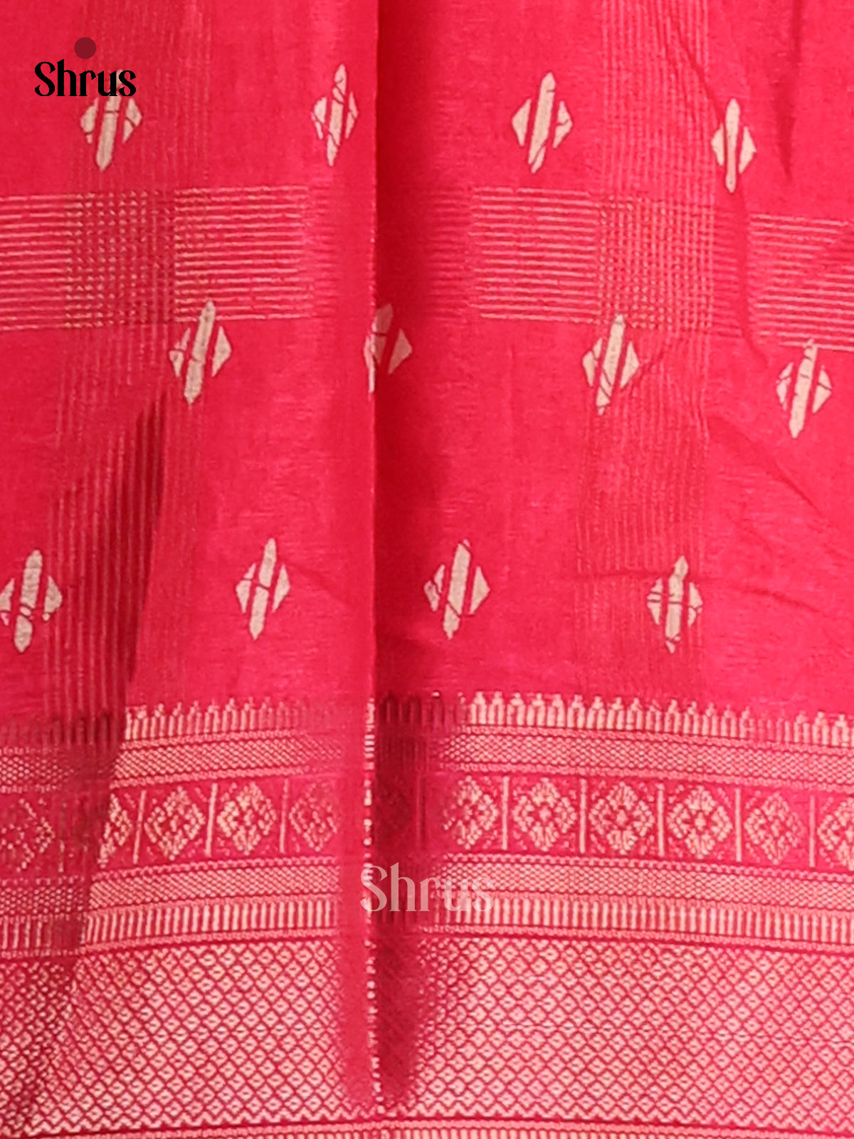 Pink - Semi Crepe Saree - Shop on Shrus.com