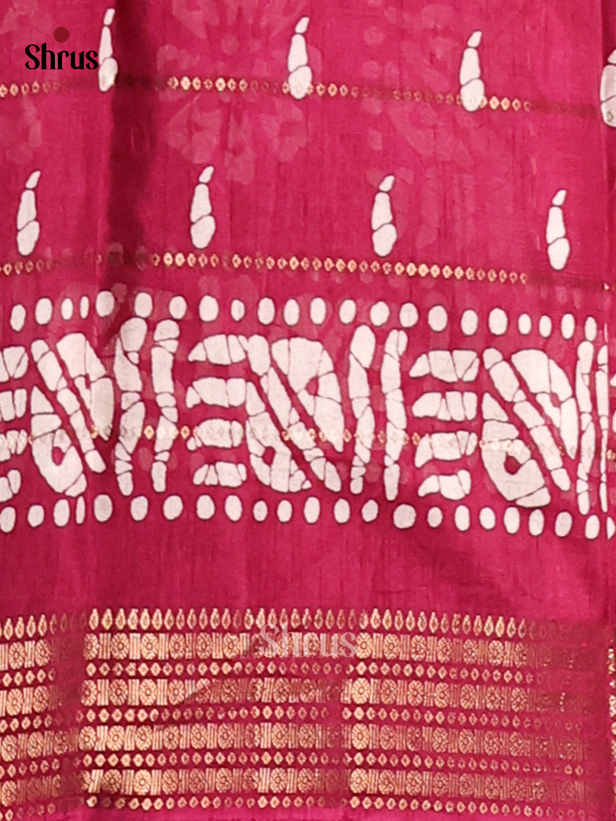 Maroon - Semi Crepe Saree - Shop on Shrus.com