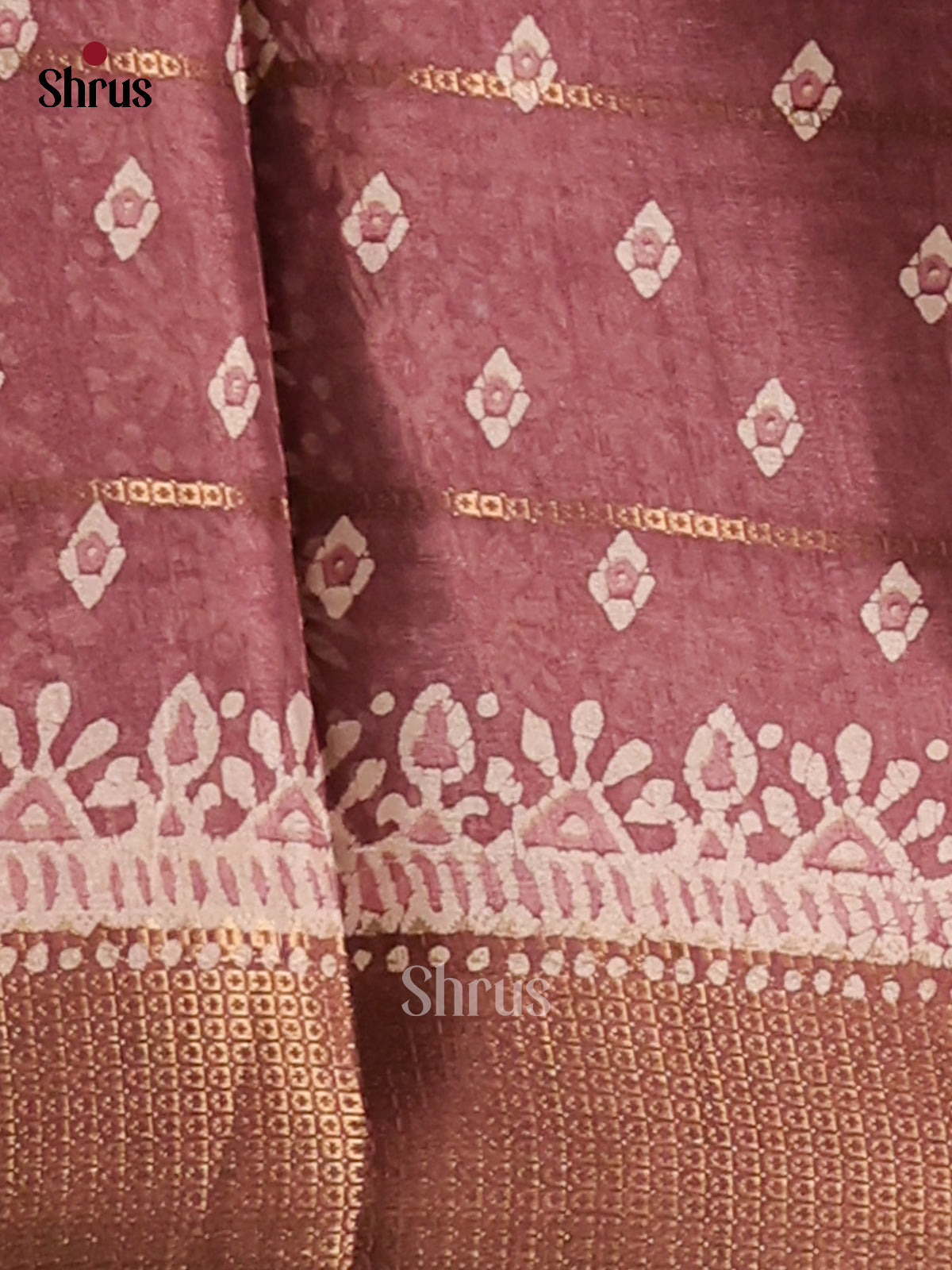 Brown - Semi Crepe Saree - Shop on Shrus.com