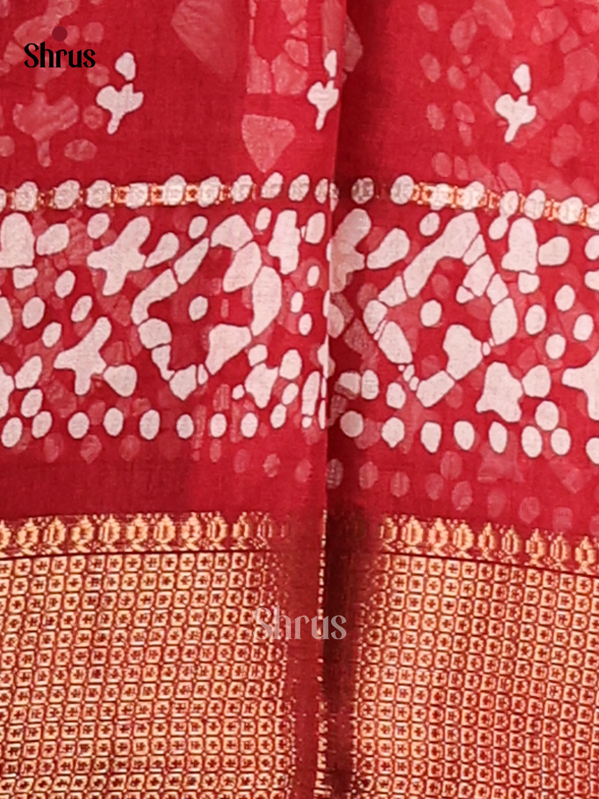 Maroon - Semi Crepe Saree - Shop on Shrus.com
