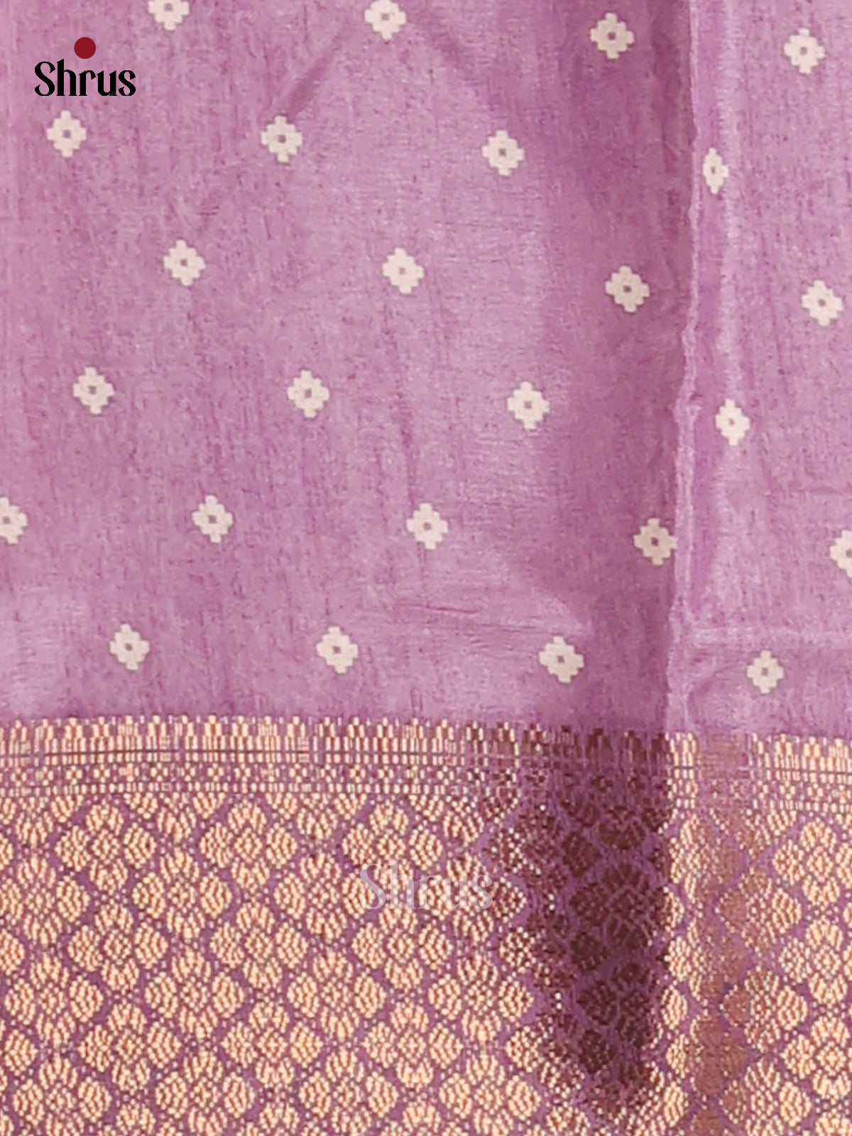 Lavender- Semi Crepe Saree - Shop on Shrus.com