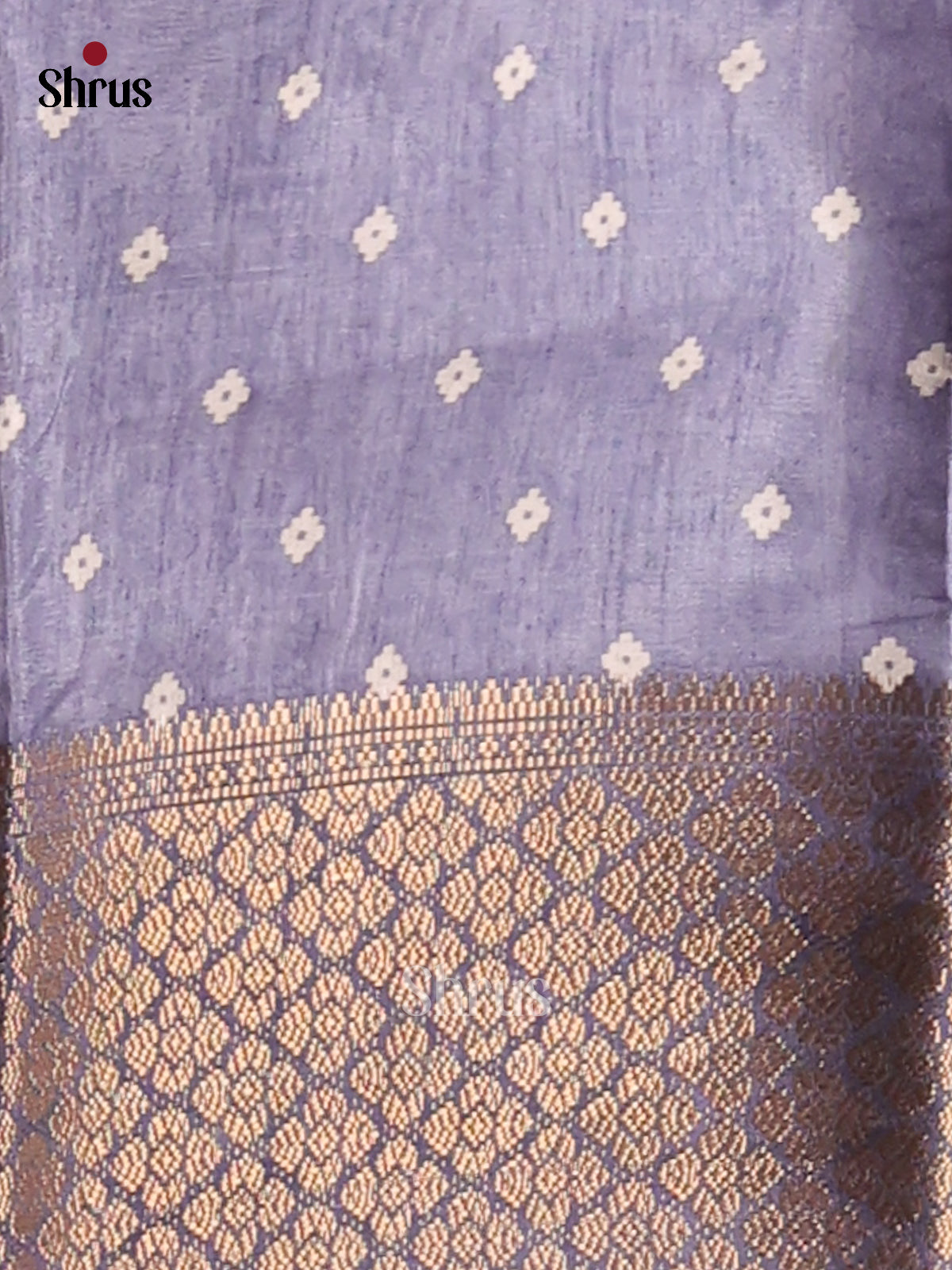 Powder Blue - Semi Crepe Saree - Shop on Shrus.com