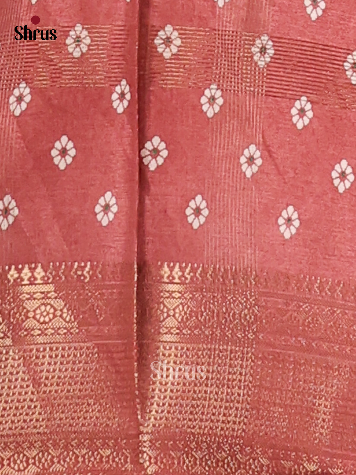 Brown - Semi Crepe Saree - Shop on Shrus.com
