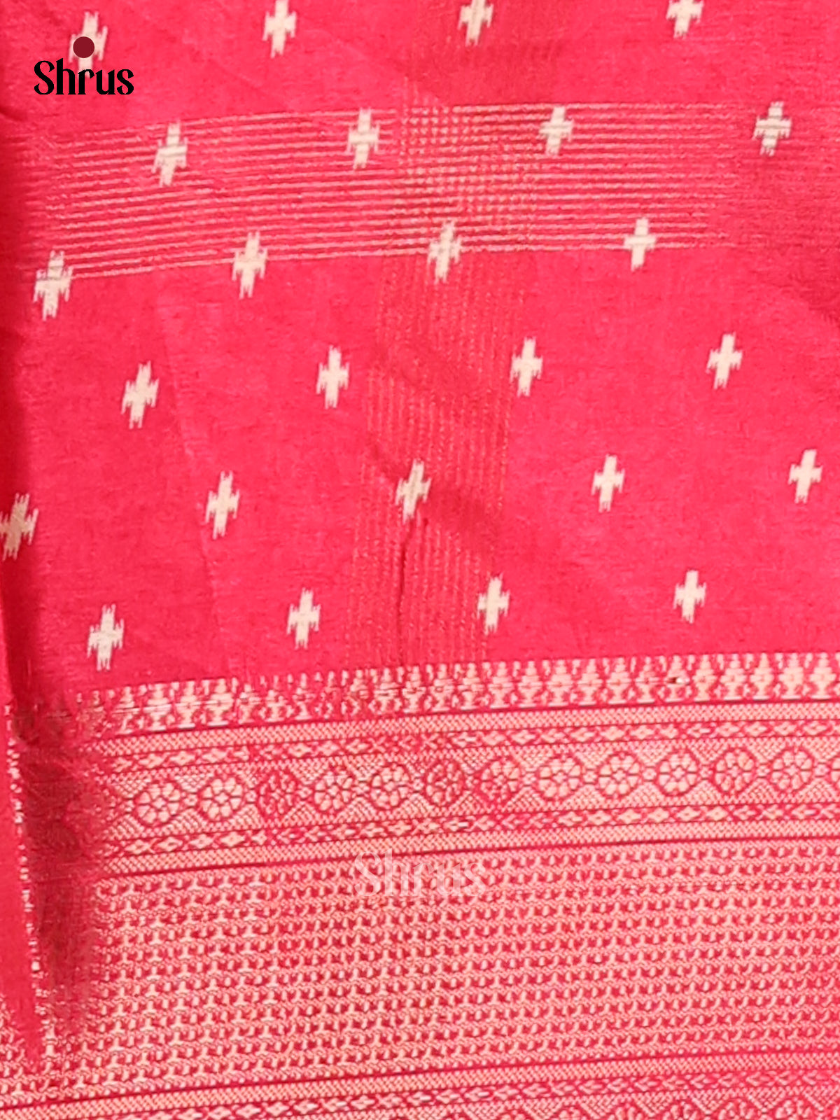 Pink - Semi Crepe Saree - Shop on Shrus.com