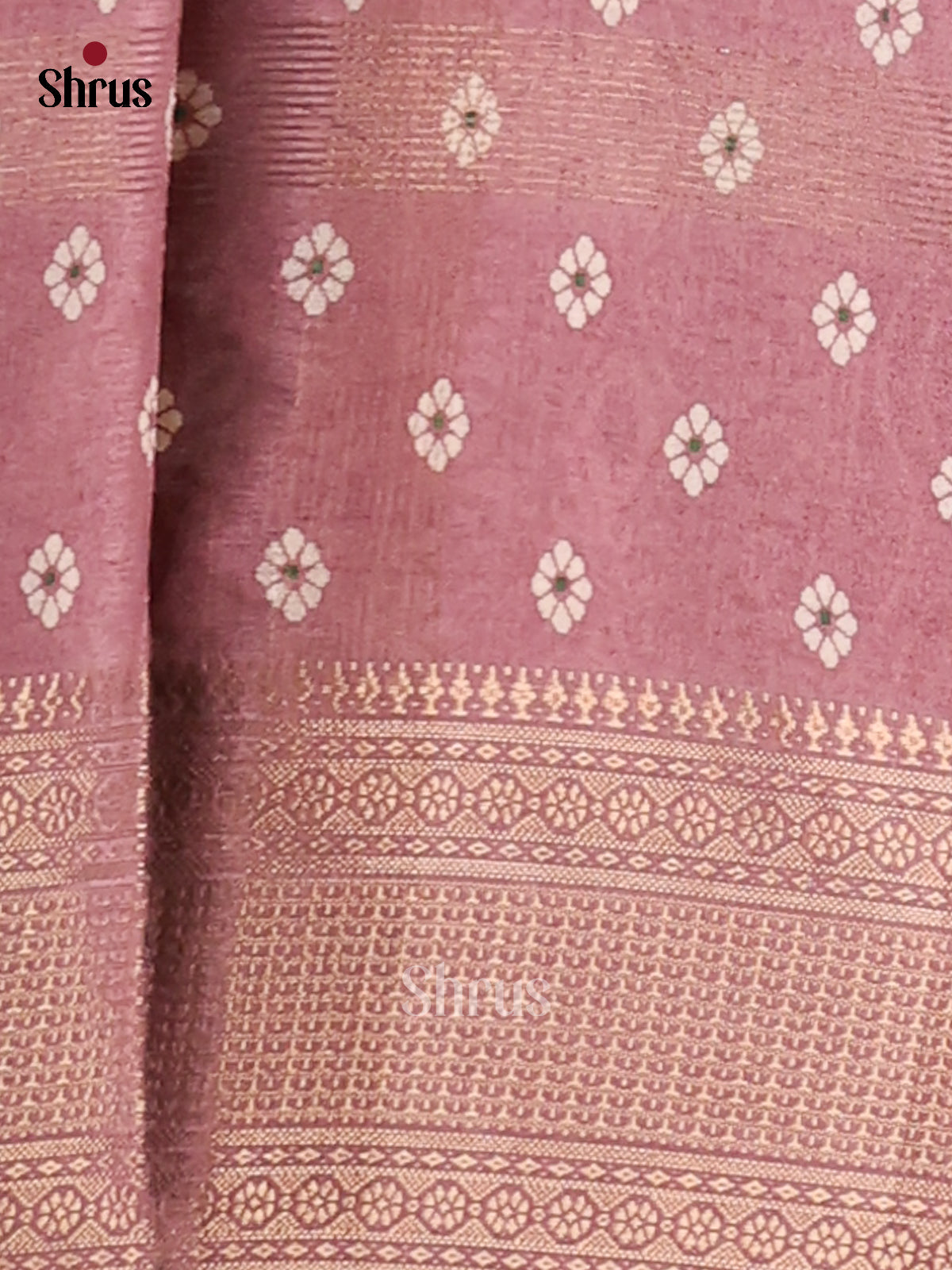 Pink - Semi Crepe Saree - Shop on Shrus.com