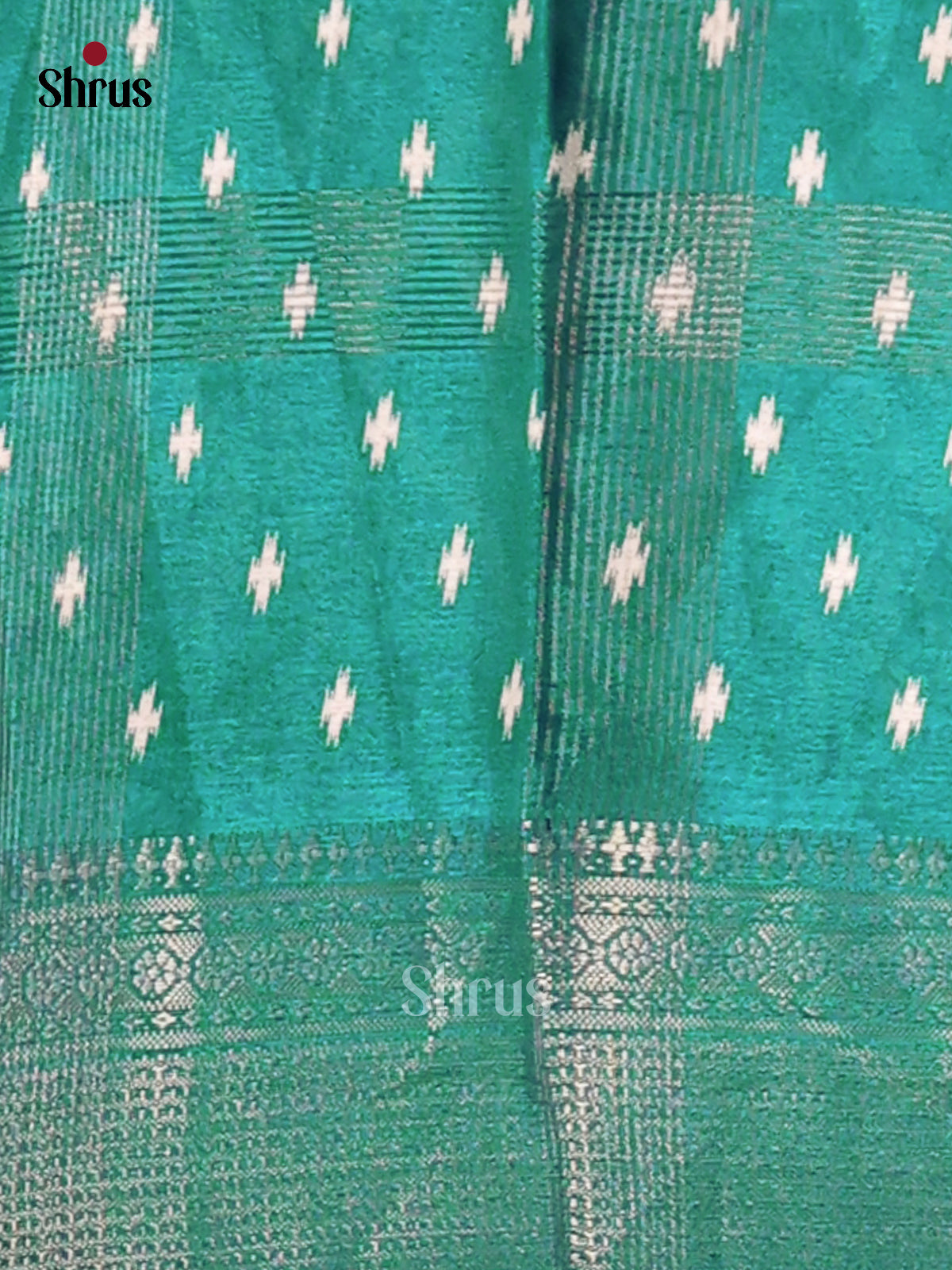 Green- Semi Crepe Saree - Shop on Shrus.com