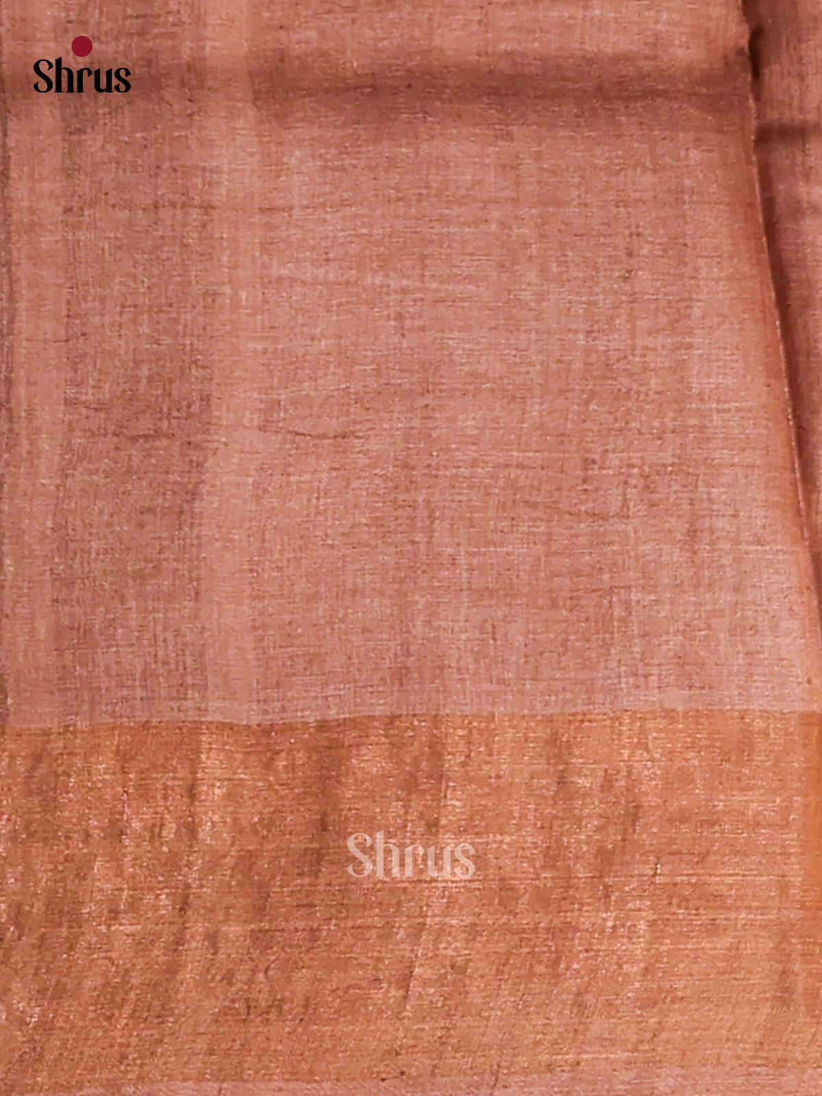 Brown(Single Tone)- Tussar Saree - Shop on Shrus.com