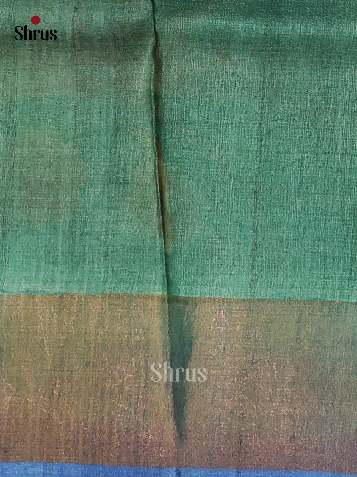 Green & Blue - Tussar Saree - Shop on Shrus.com