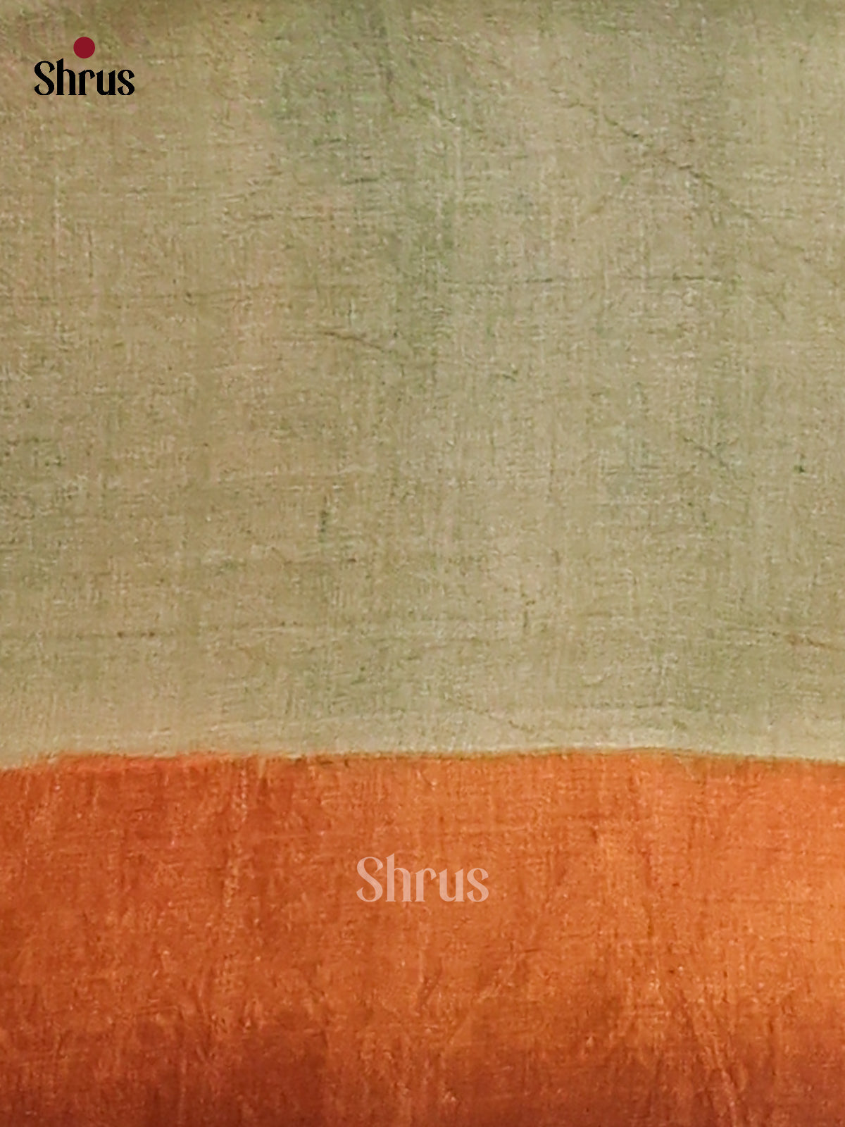 Blue & Grey Green - Tussar Saree-1