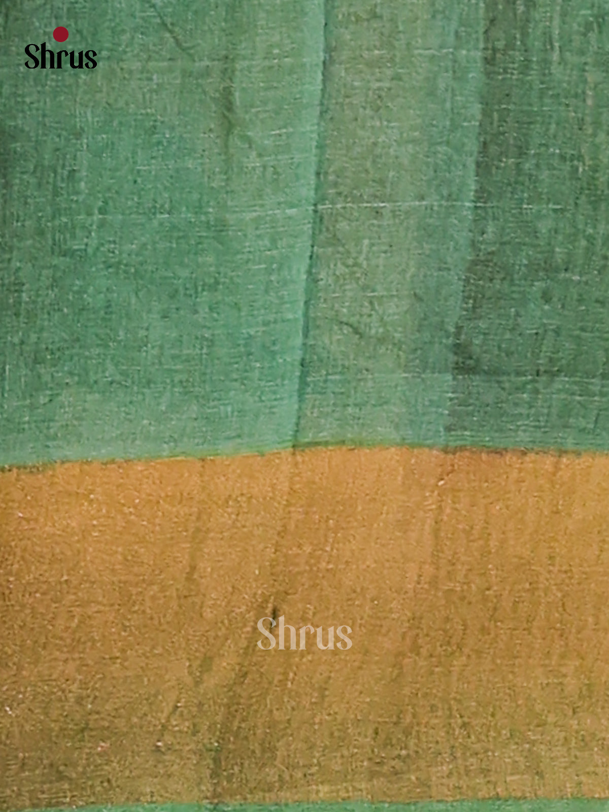 Green & Cream- Tussar Saree - Shop on Shrus.com