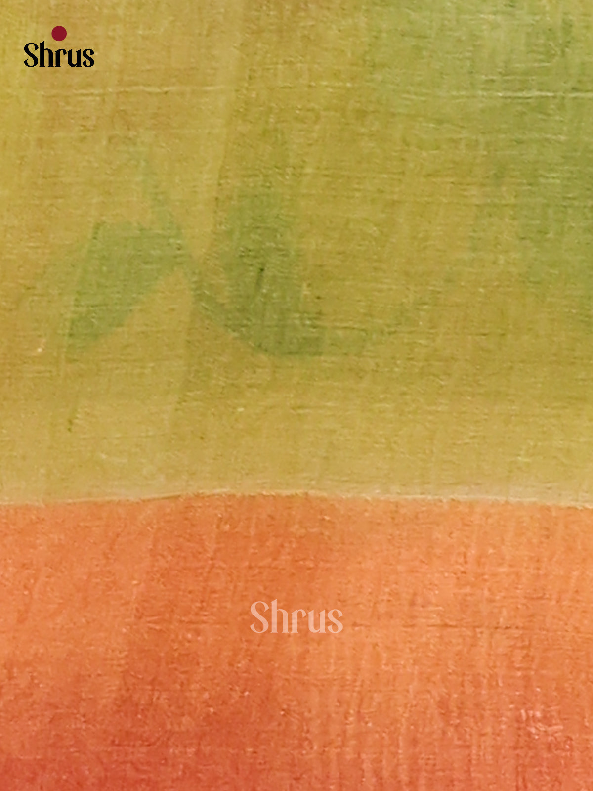 Green & Cream - Tussar Saree-2