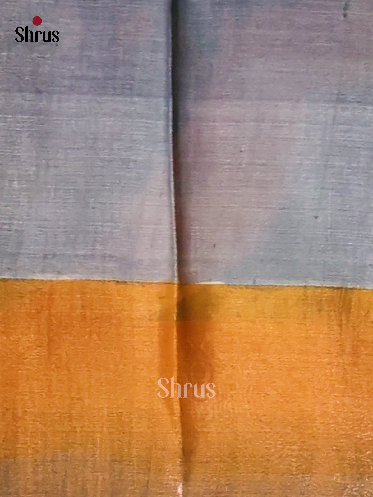 Grey & Green- Tussar Saree-1