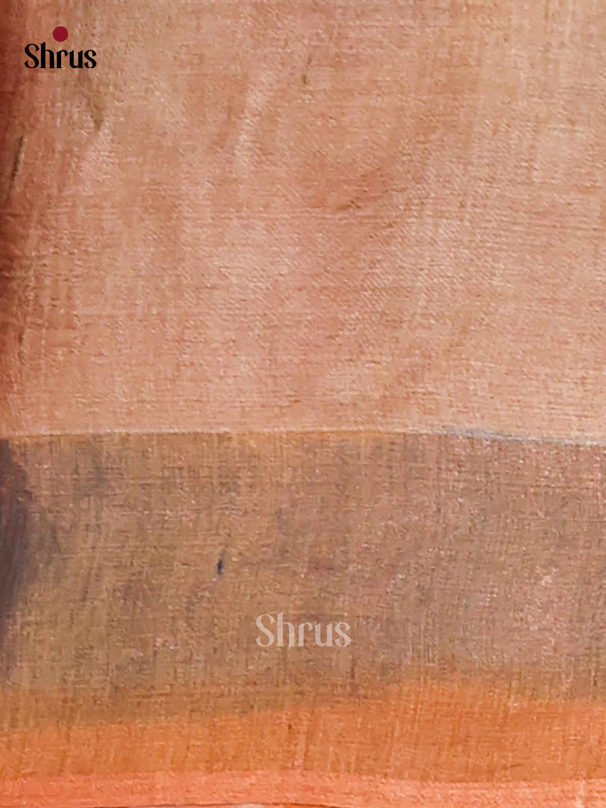 Brown & Light Green- Tussar Saree-1