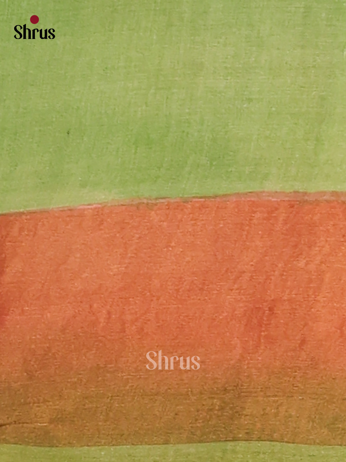 Cream & Green - Tussar Saree - Shop on Shrus.com