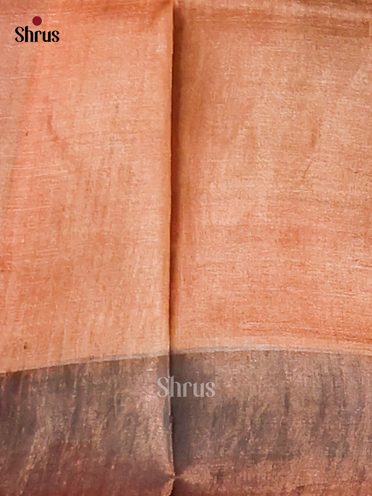 Brown & Green- Tussar Saree - Shop on Shrus.com