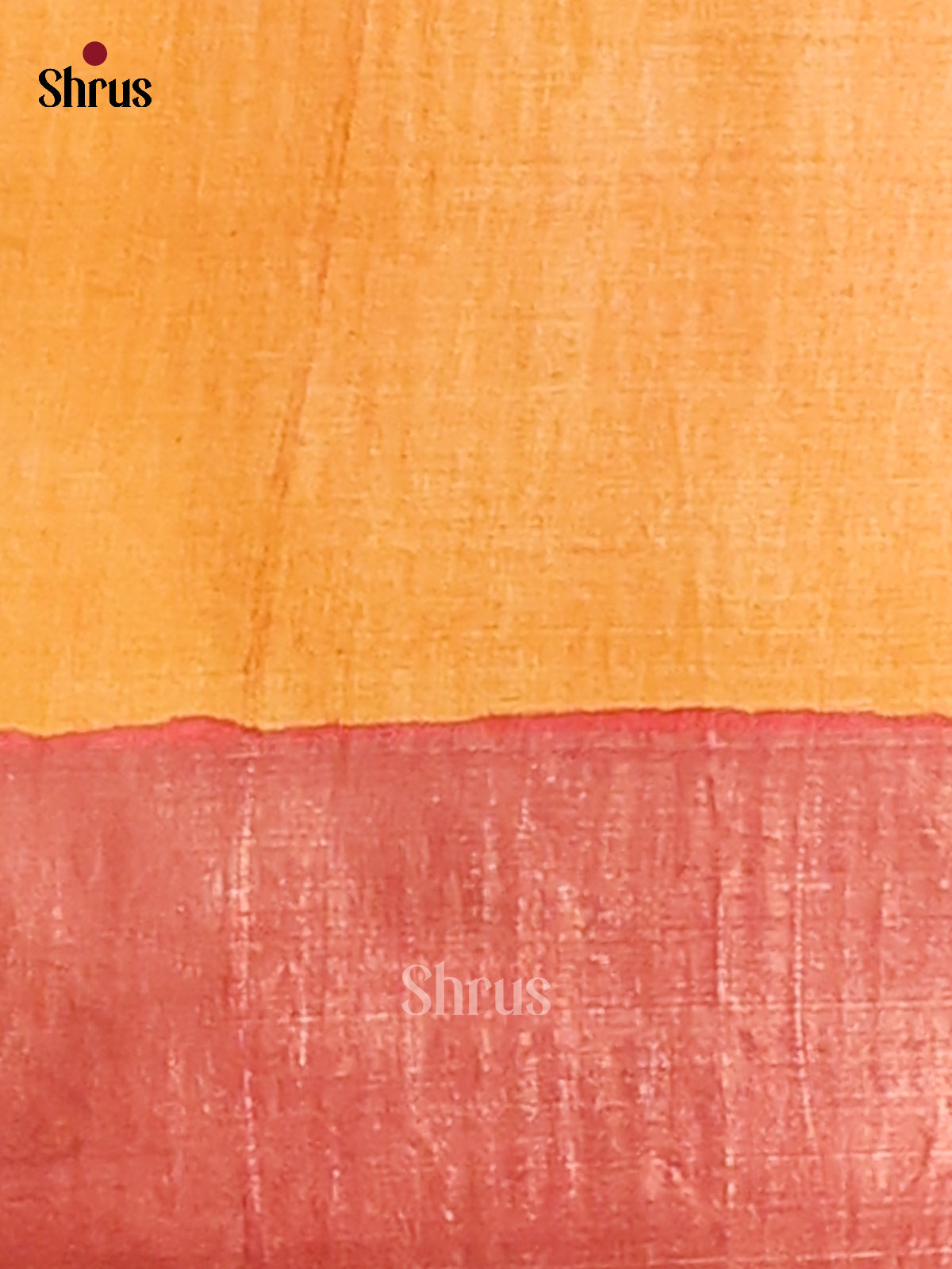 Cream & Mustard - Tussar Saree - Shop on Shrus.com