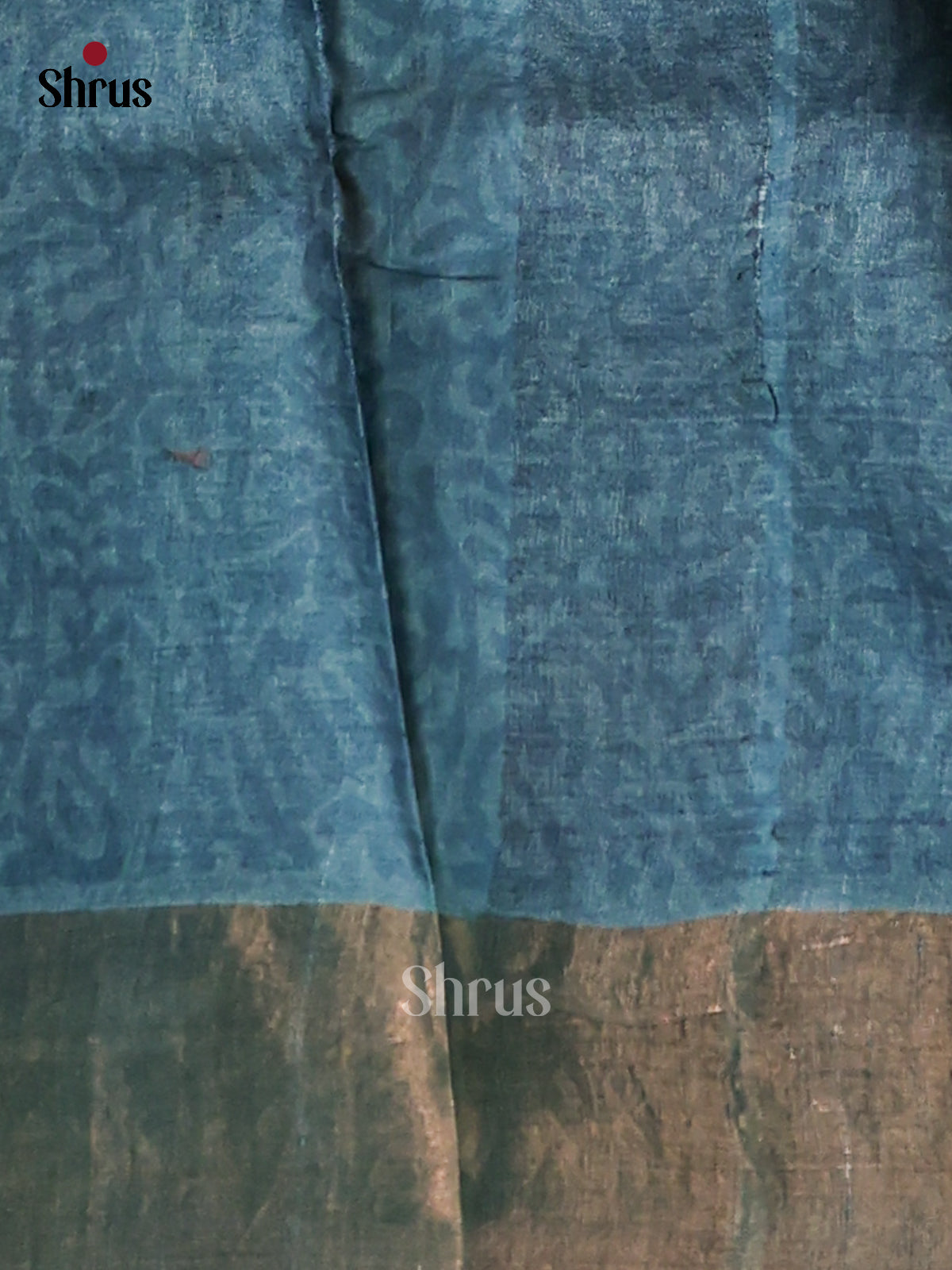 Mustard & Blue - Tussar Saree - Shop on Shrus.com