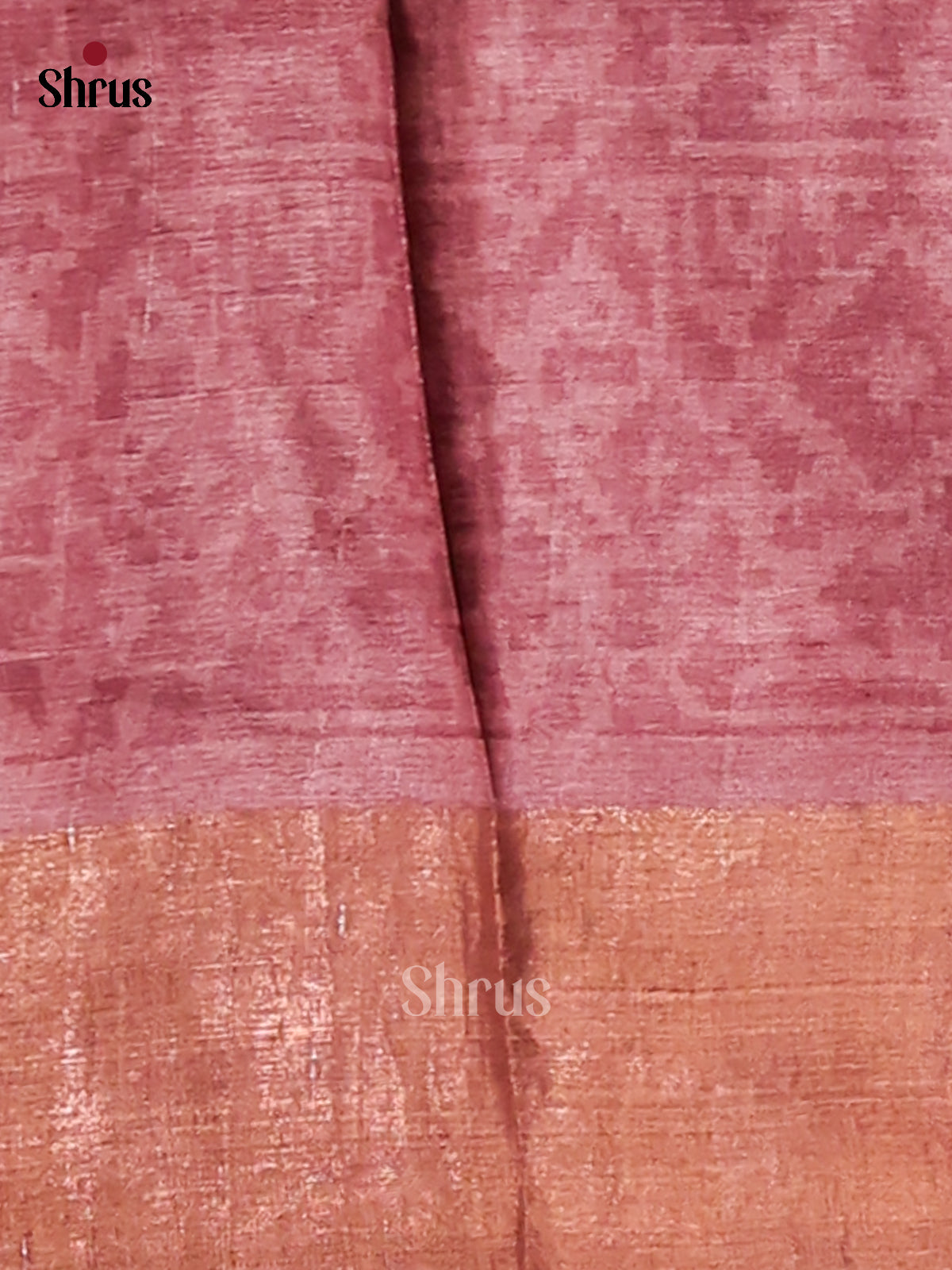 Blue & Onion Peel - Tussar Saree - Shop on Shrus.com