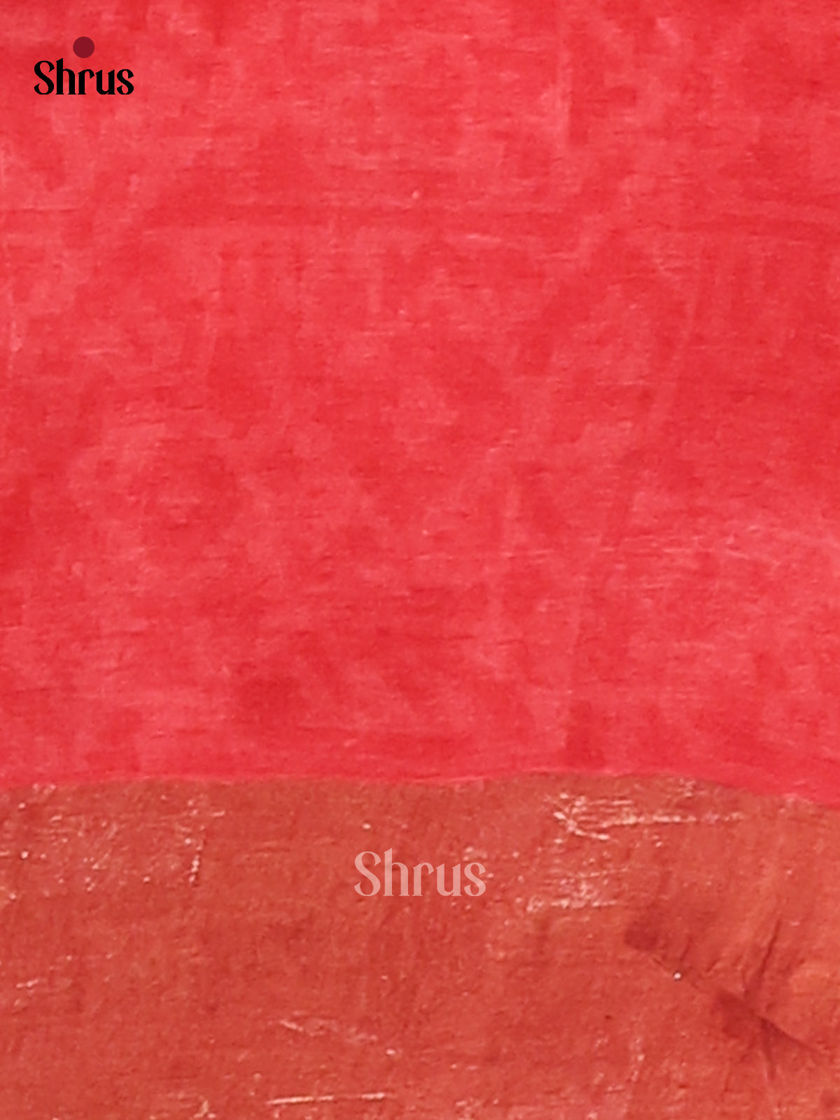 Beige & Red- Tussar Saree - Shop on Shrus.com