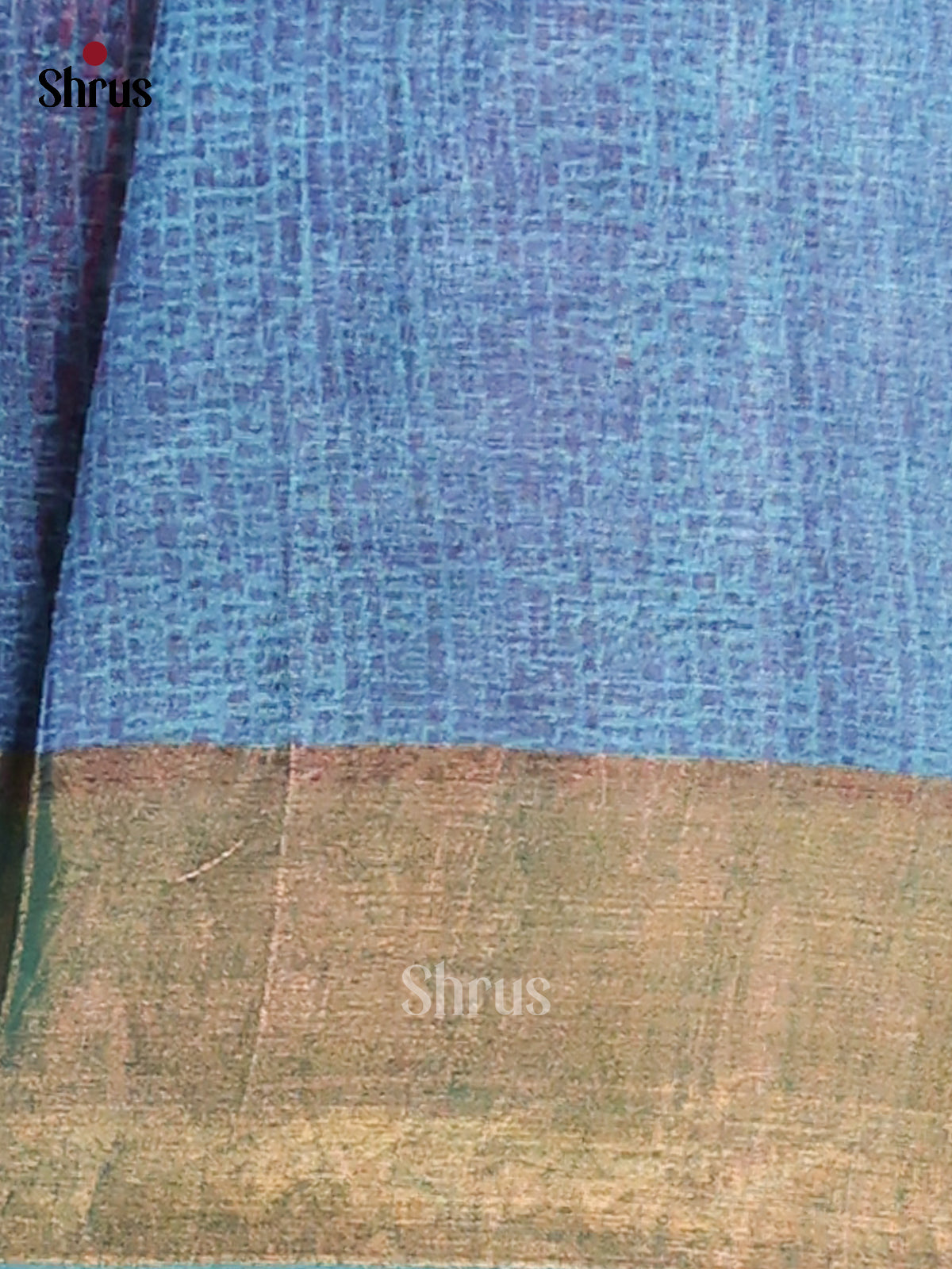 Blue & Teal - Tussar Saree - Shop on Shrus.com