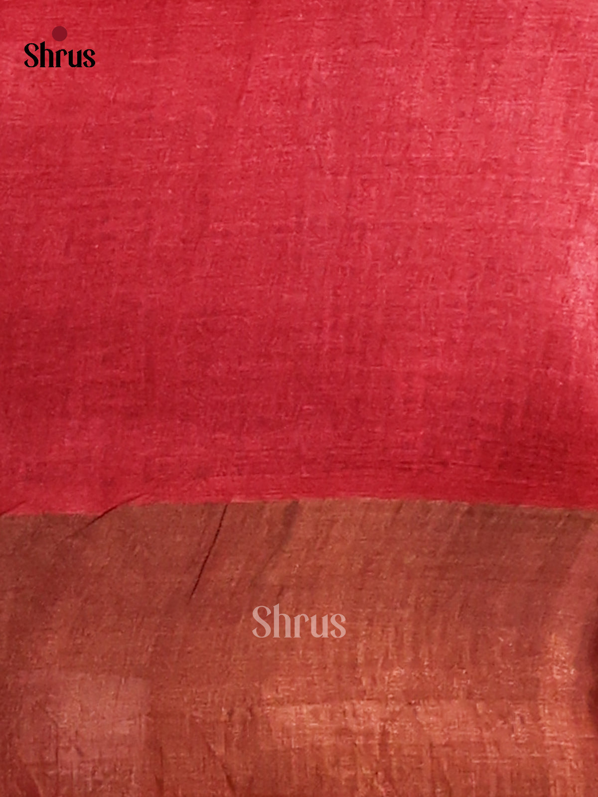 Grey & Red - Tussar Saree - Shop on Shrus.com