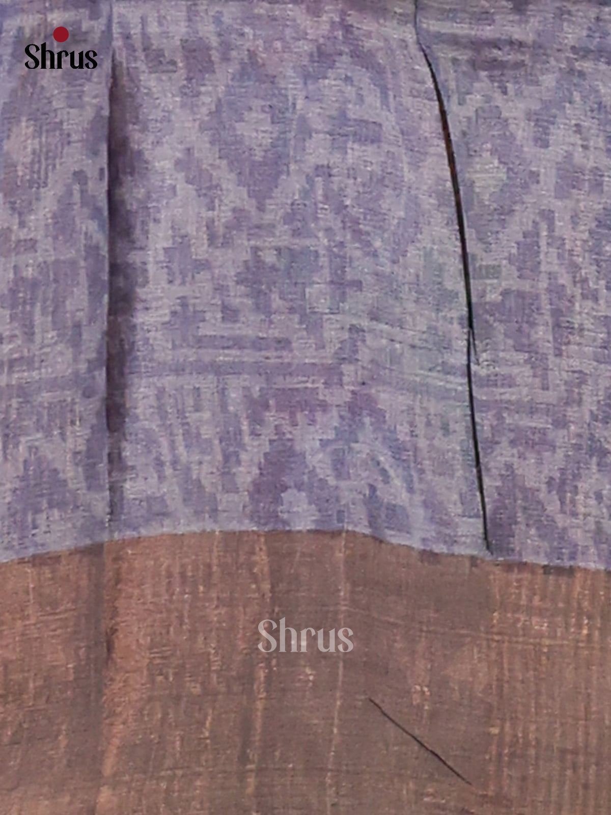 Brown & Grey- Tussar Saree-1