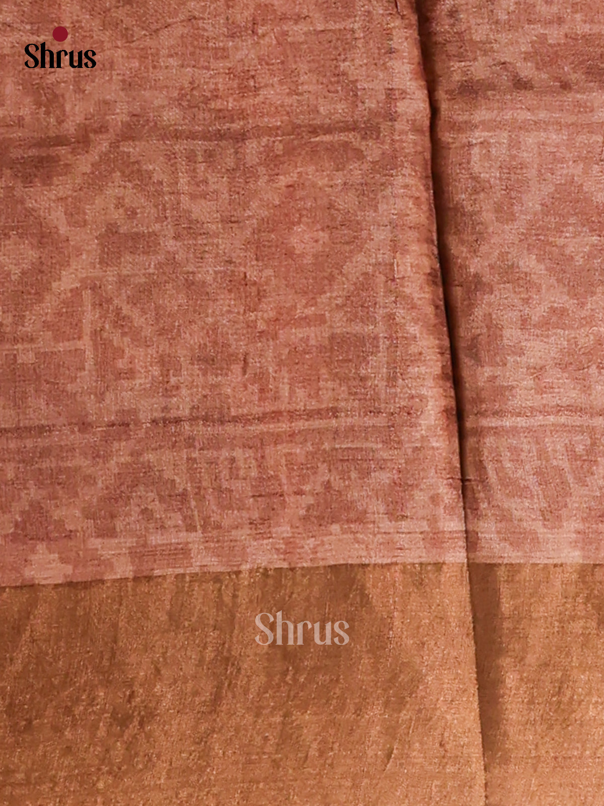 Brown - Tussar Saree - Shop on Shrus.com