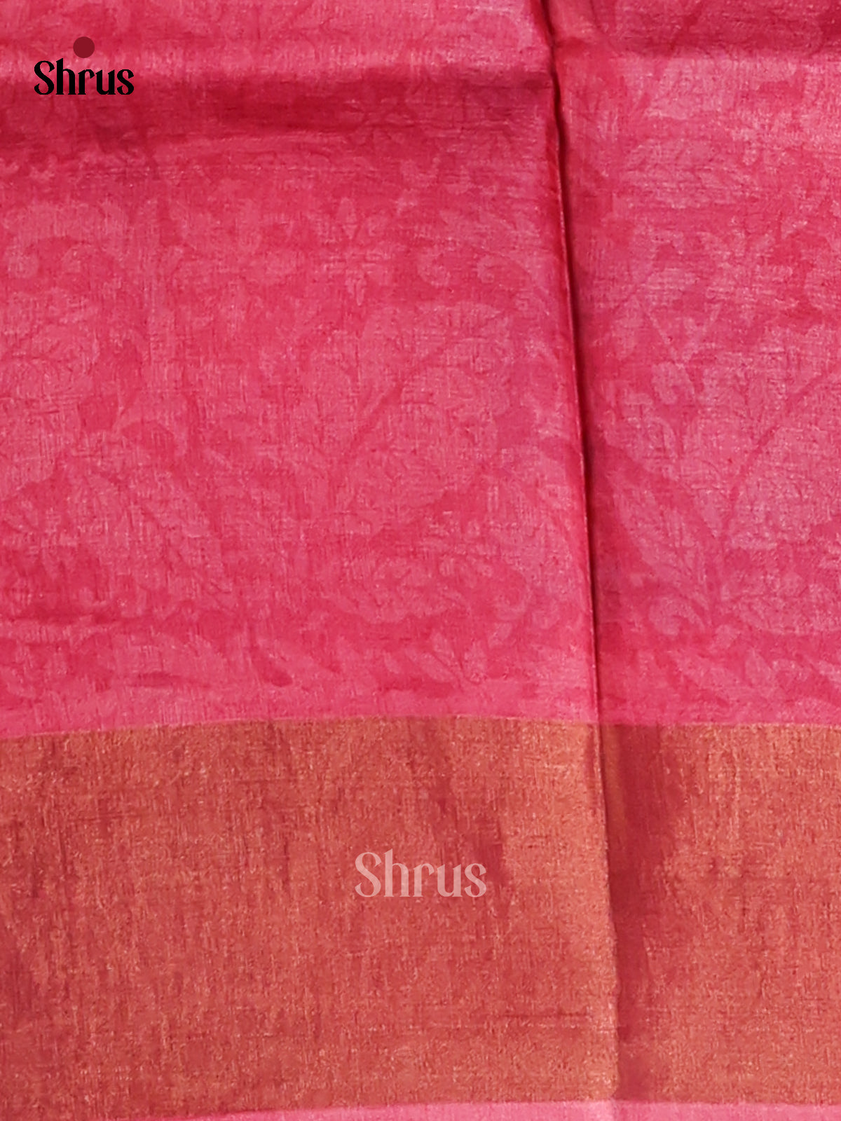 Blue & Pink - Tussar Saree - Shop on Shrus.com
