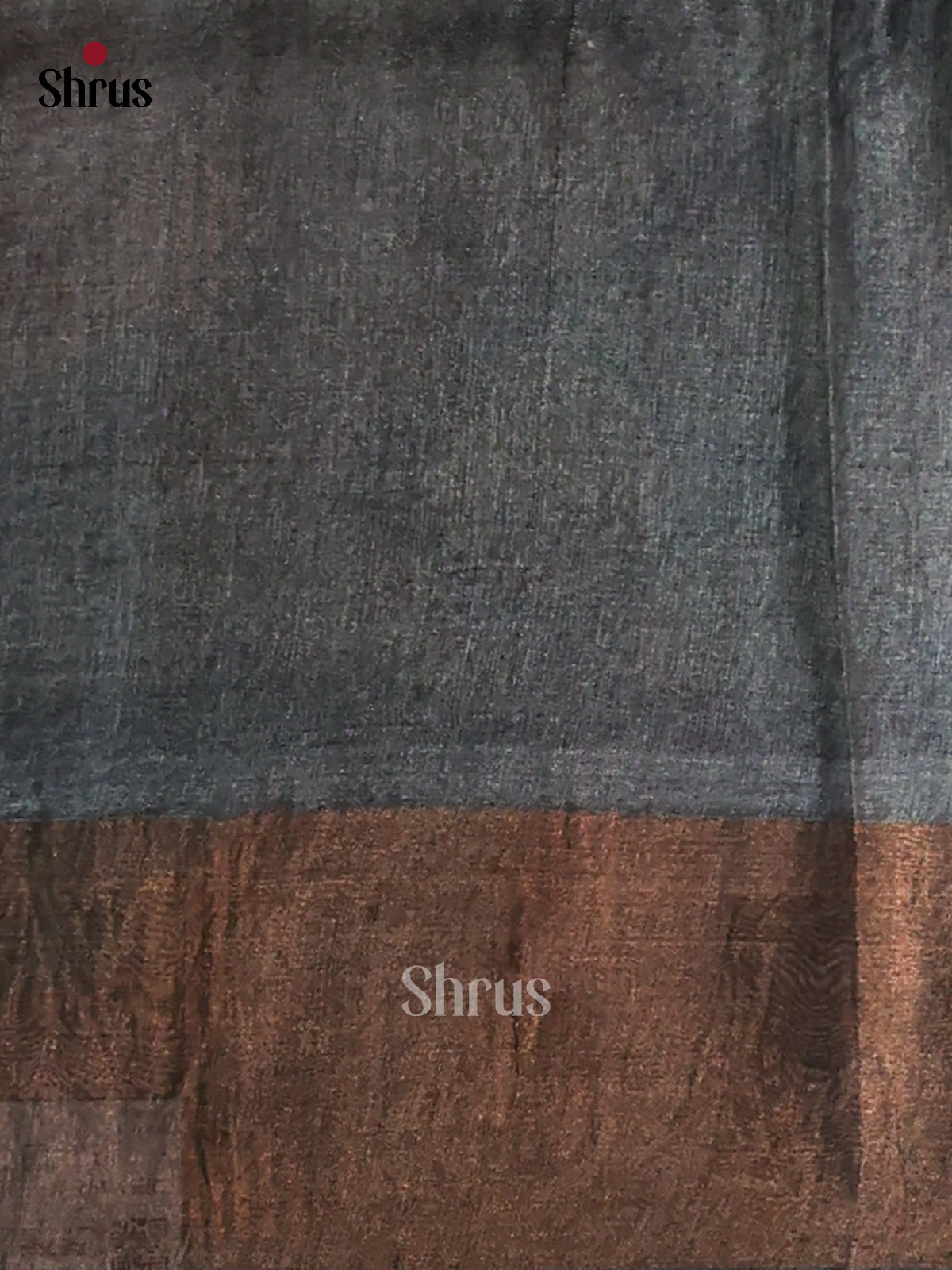 Grey - Tussar Saree - Shop on Shrus.com
