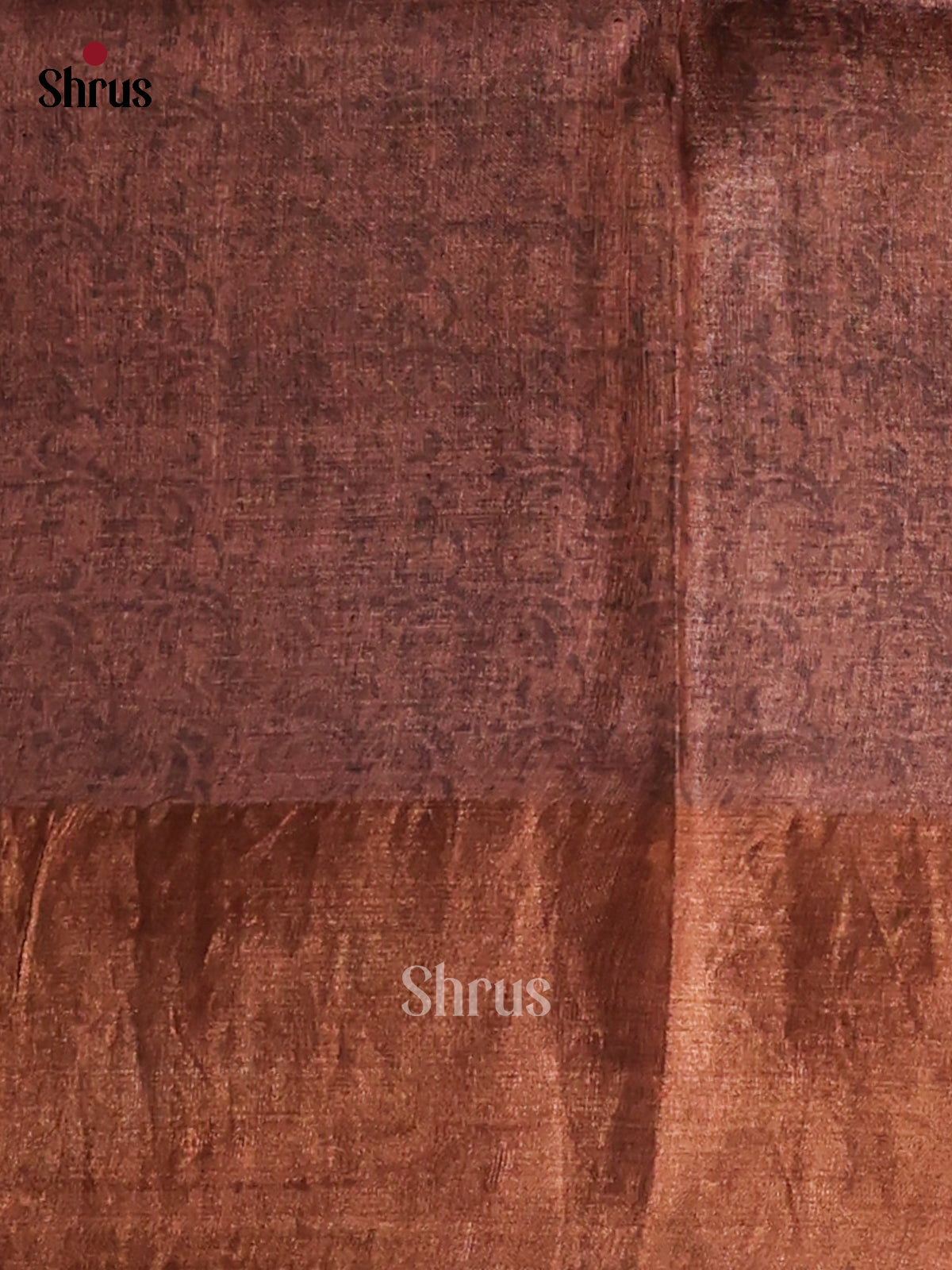 Grey & Brown- Tussar Saree - Shop on Shrus.com