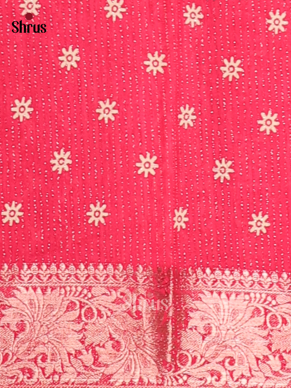 Pink - Semi Crepe Saree - Shop on Shrus.com