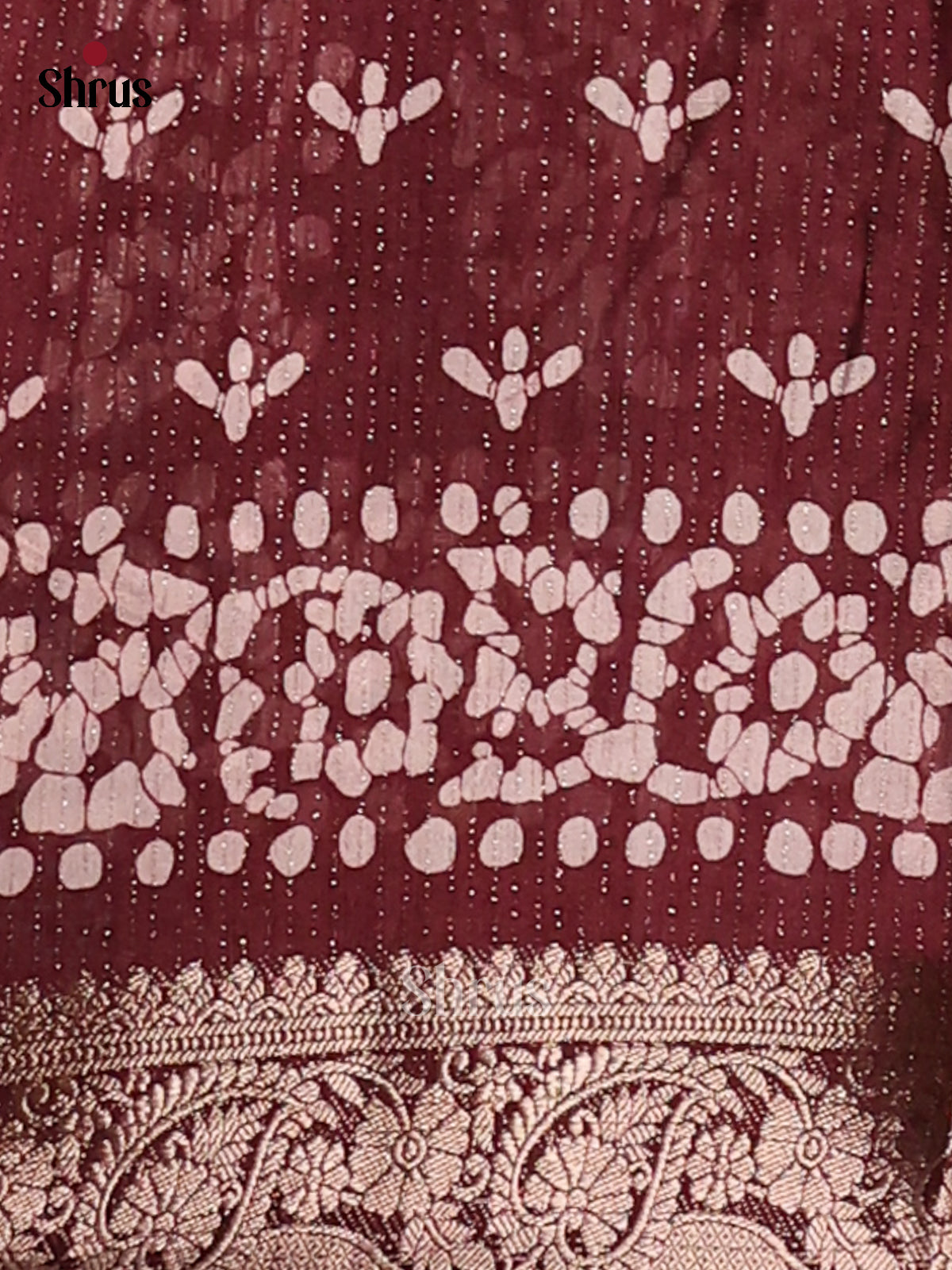 Brown- Semi Crepe Saree - Shop on Shrus.com