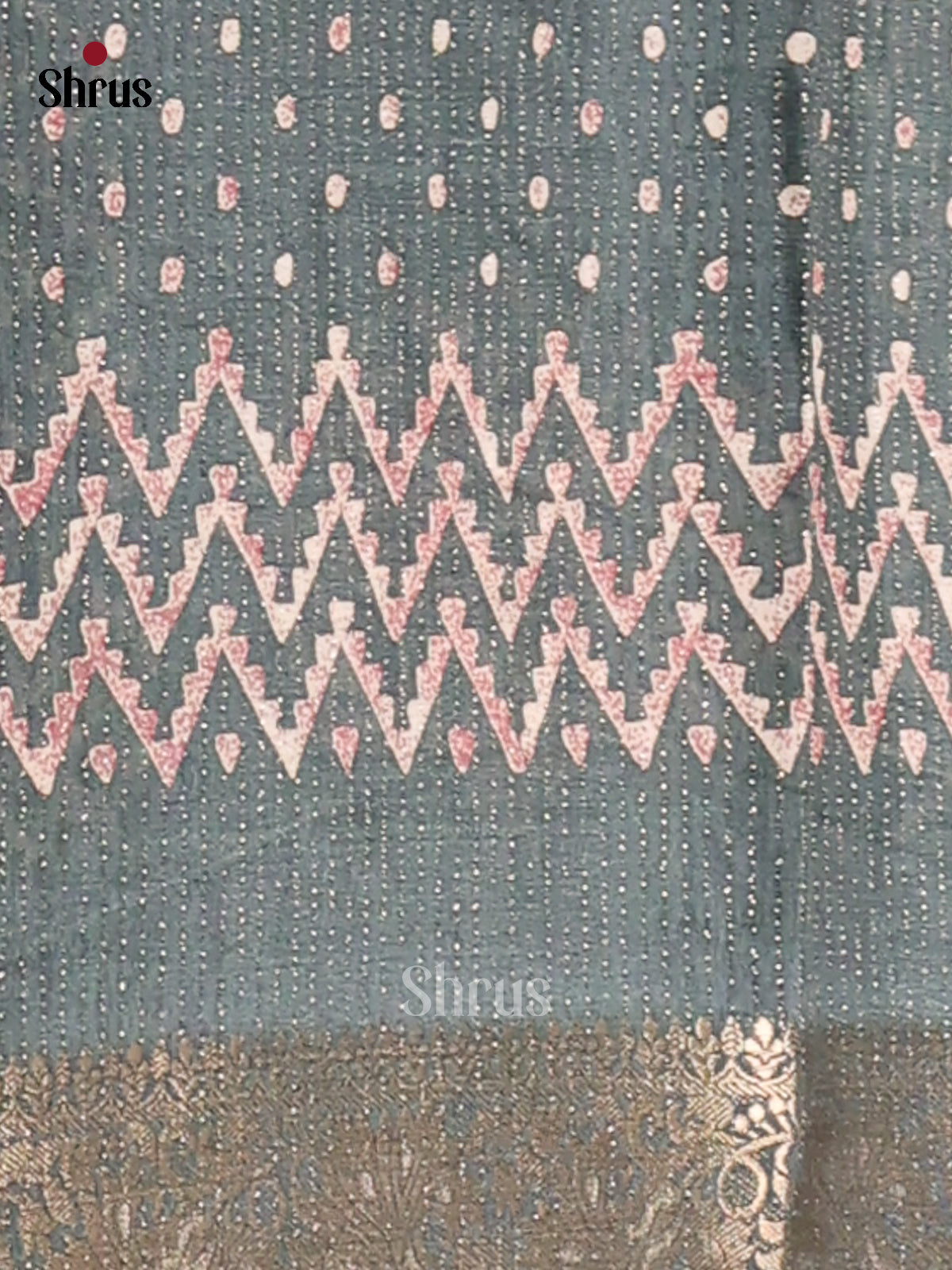 Grey - Semi Crepe Saree - Shop on Shrus.com