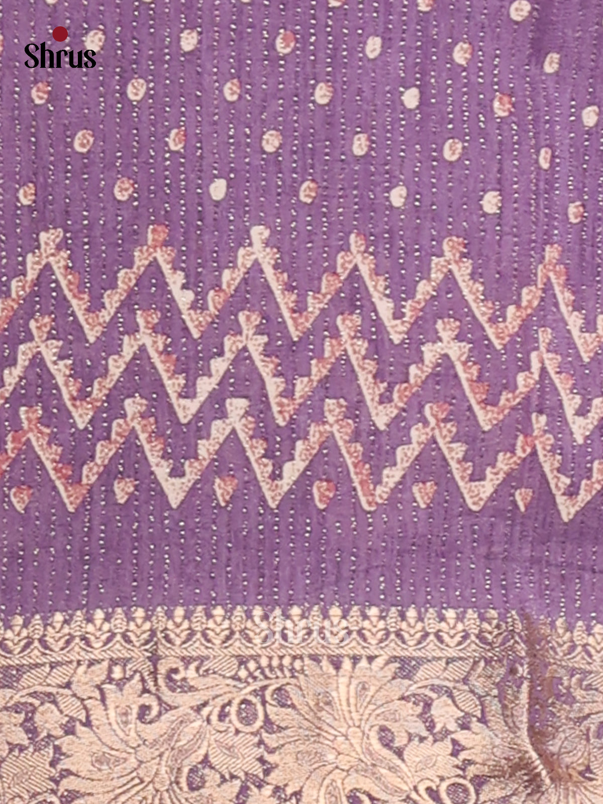 Lavender - Semi Crepe Saree - Shop on Shrus.com